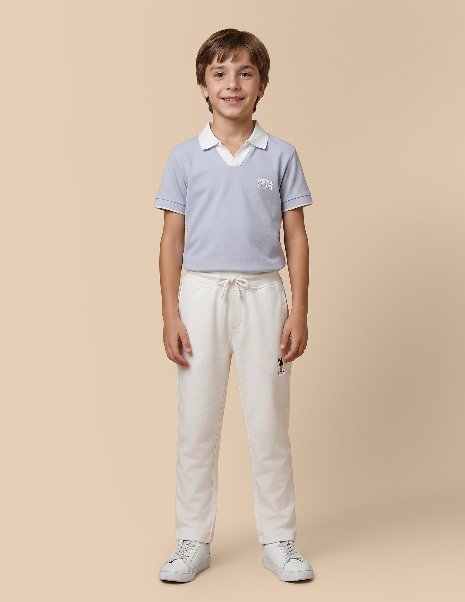 Solid Regular Fit Polo Shirt Light Blue - U.S. Polo Assn. India | Large