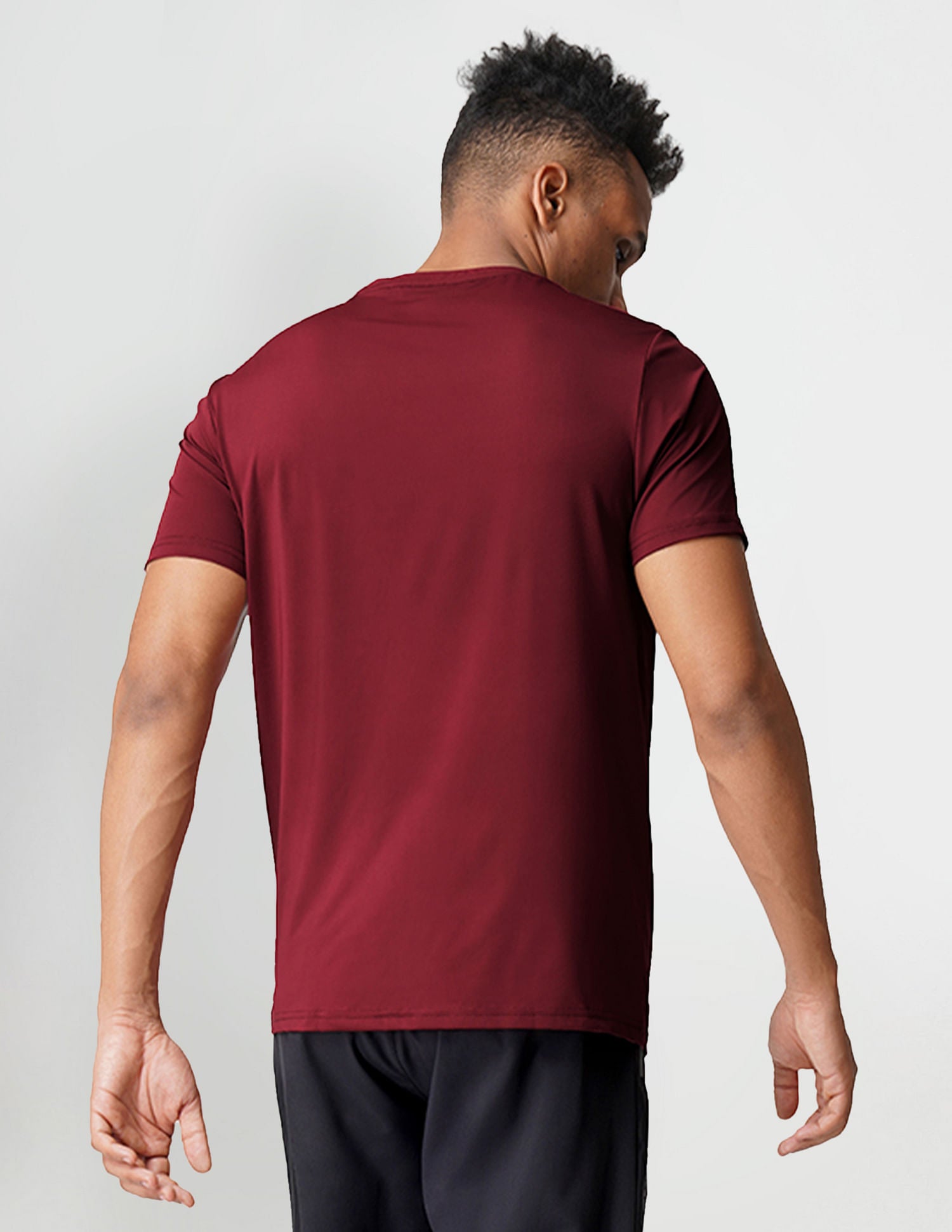 Brand Print Crew Neck I713 Lounge T-Shirt - Pack Of 1 Maroon - U.S. POLO ASSN. | Large