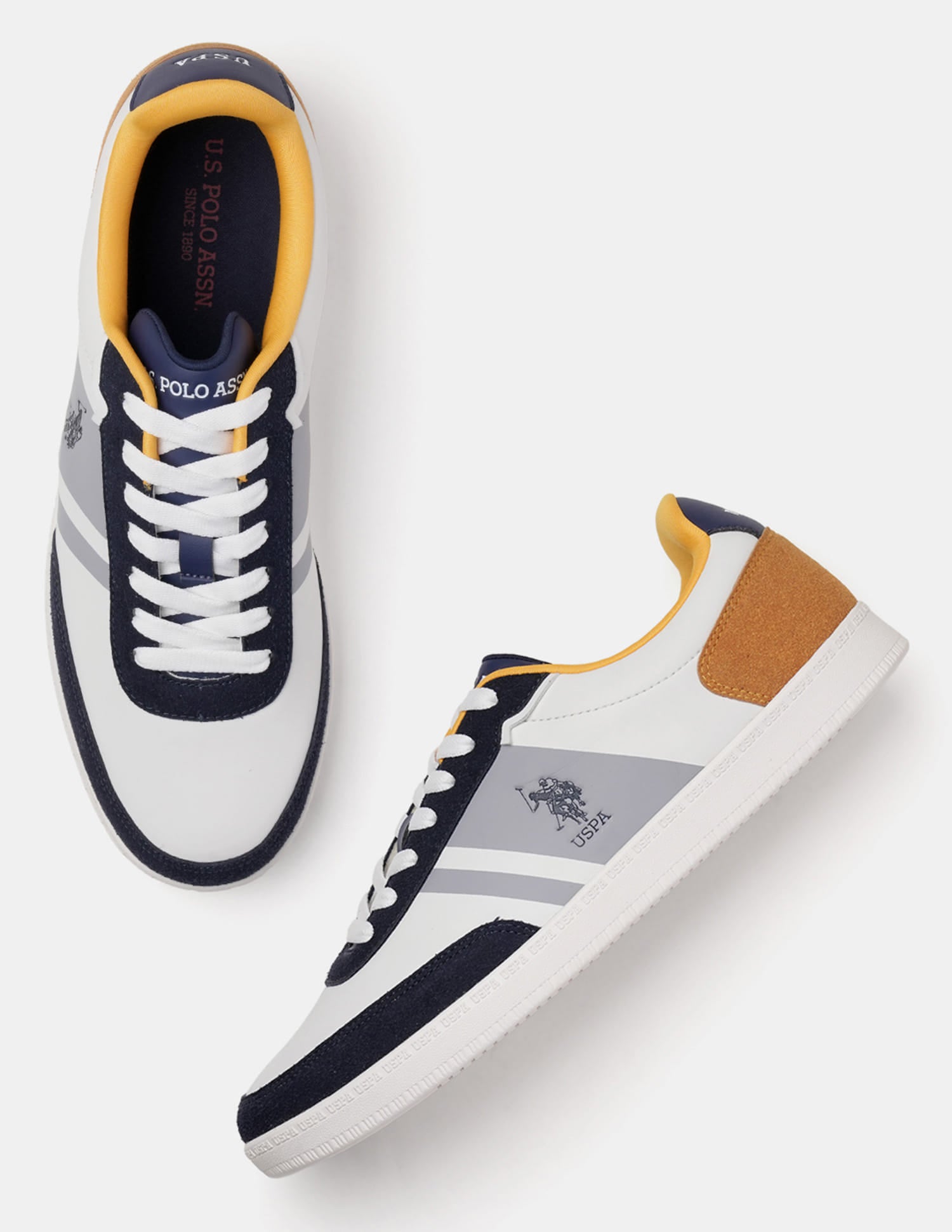 Men Hilton Colour Blocked Sneakers Multi - U.S. Polo Assn. India | Large