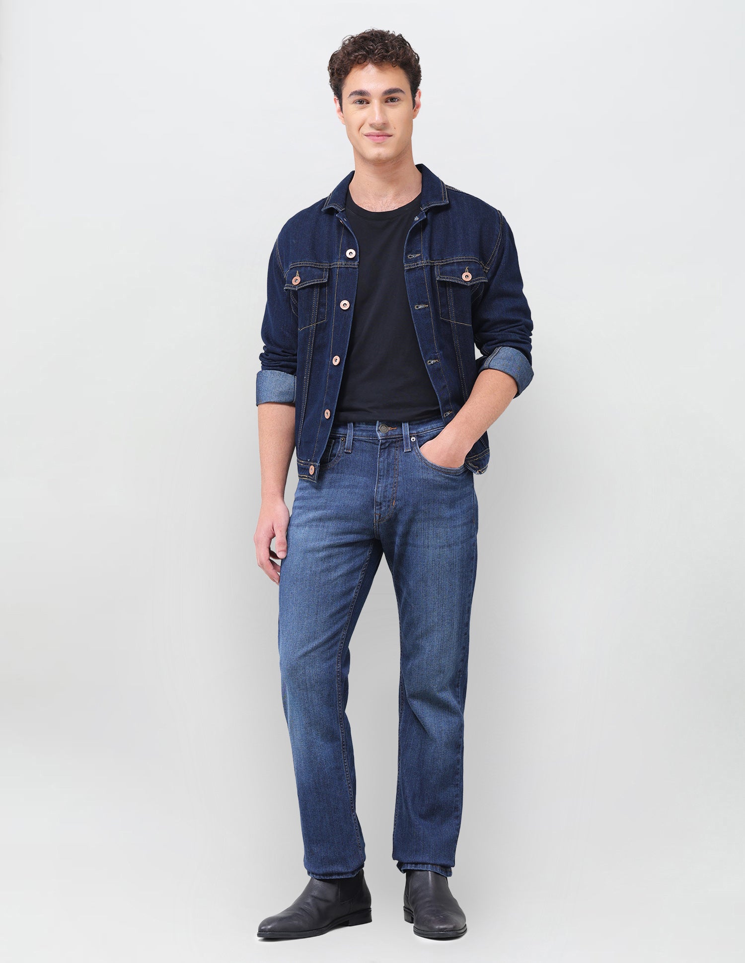 Connor Bootcut Fit Blue Jeans Mid Blue - U.S. Polo Assn. India | Large