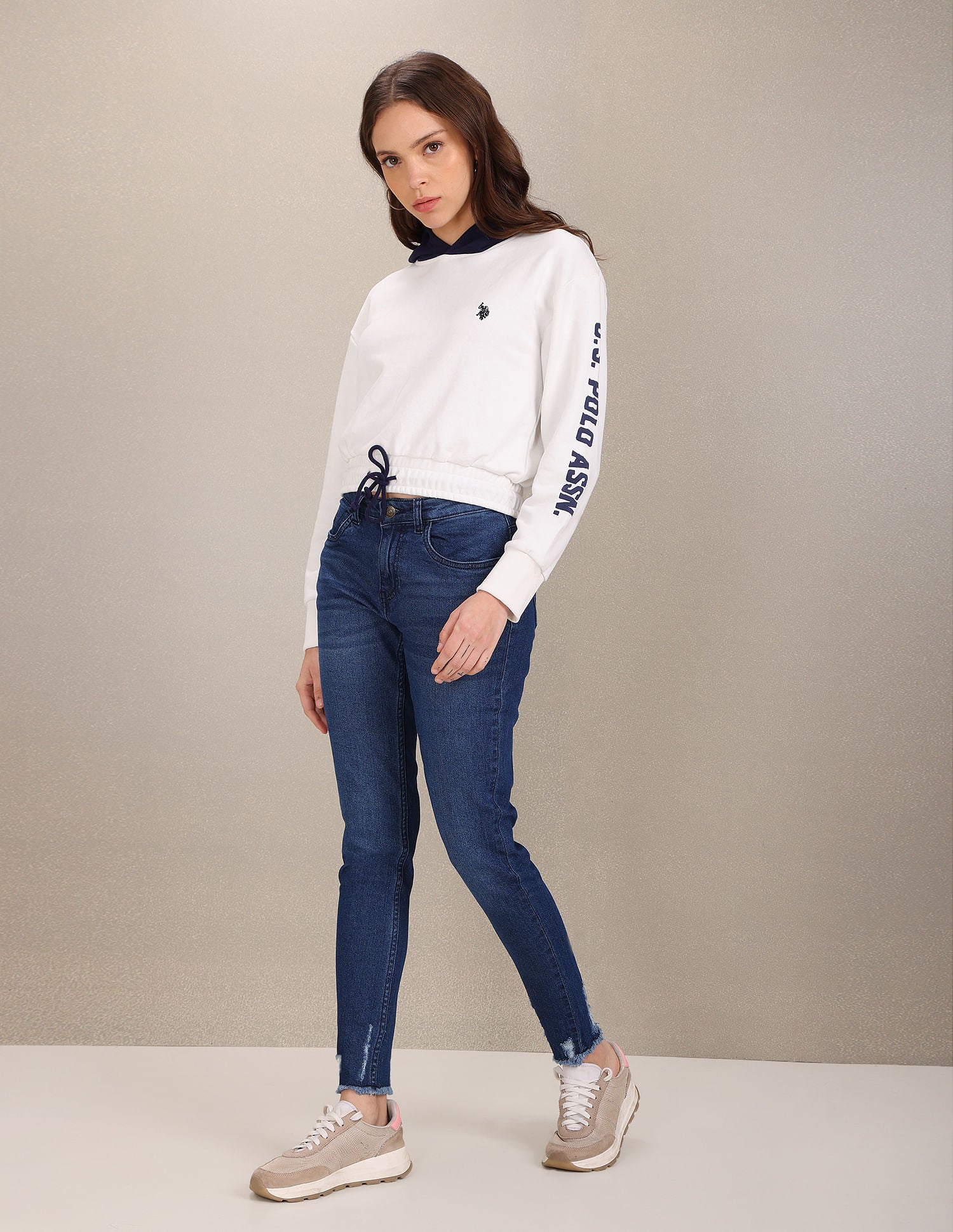 Mid Rise Skinny Fit Jeans Dark Blue - U.S. Polo Assn. India | Large