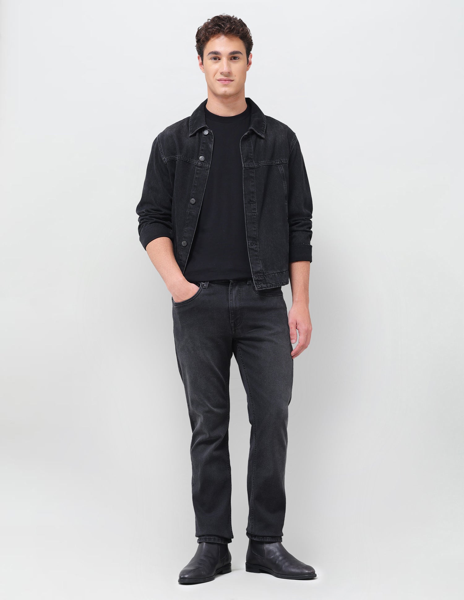 Harold Slim Straight Fit Black Jeans Black - U.S. Polo Assn. India | Large