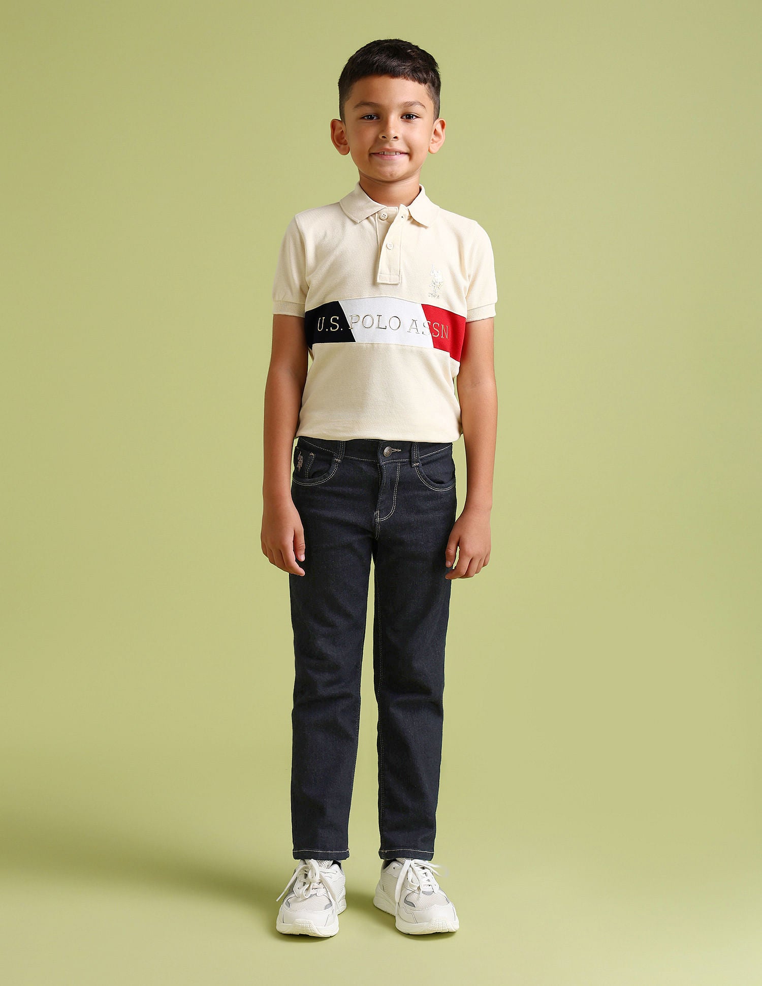 Regular fit Solid Jeans Dark Blue - U.S. POLO ASSN. | Large