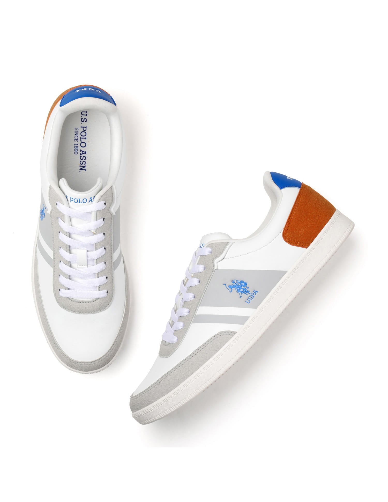 Men Hilton Colourblocked Sneakers Multi-colour - U.S. Polo Assn. India | Large