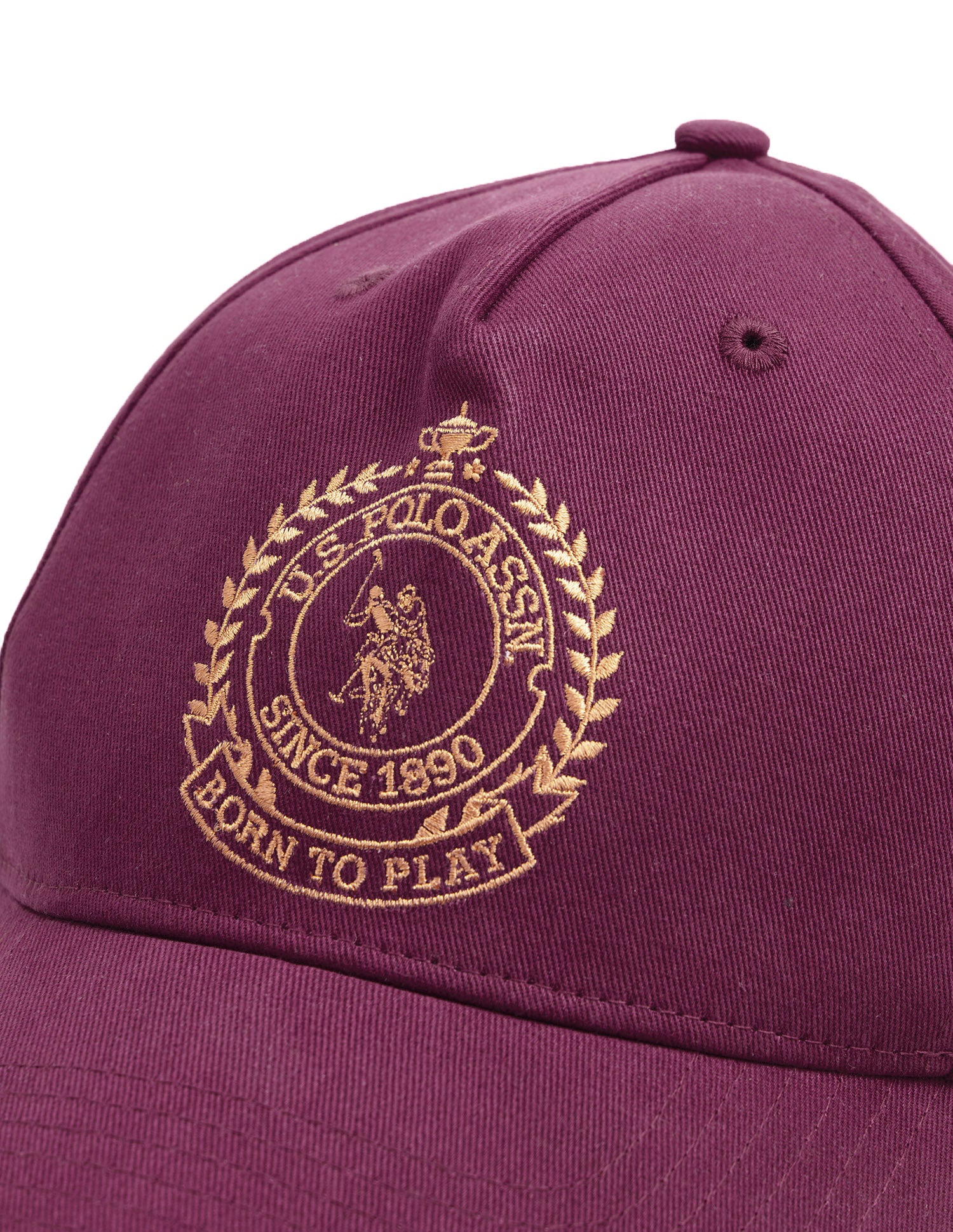 Brand Embroidered Twill Cap Cherry - U.S. Polo Assn. India | Large