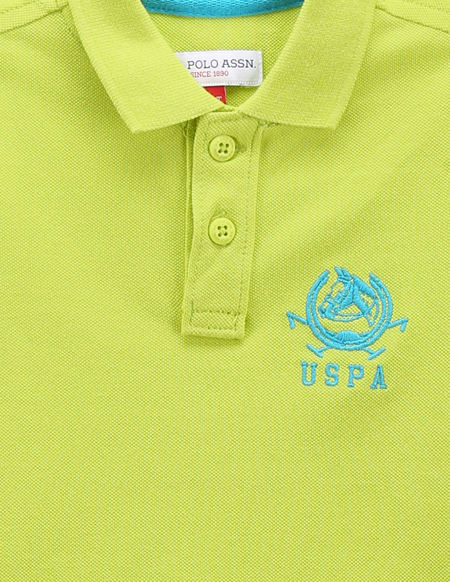 Boys Pure Cotton Polo Shirt Yellow - U.S. POLO ASSN. | Large