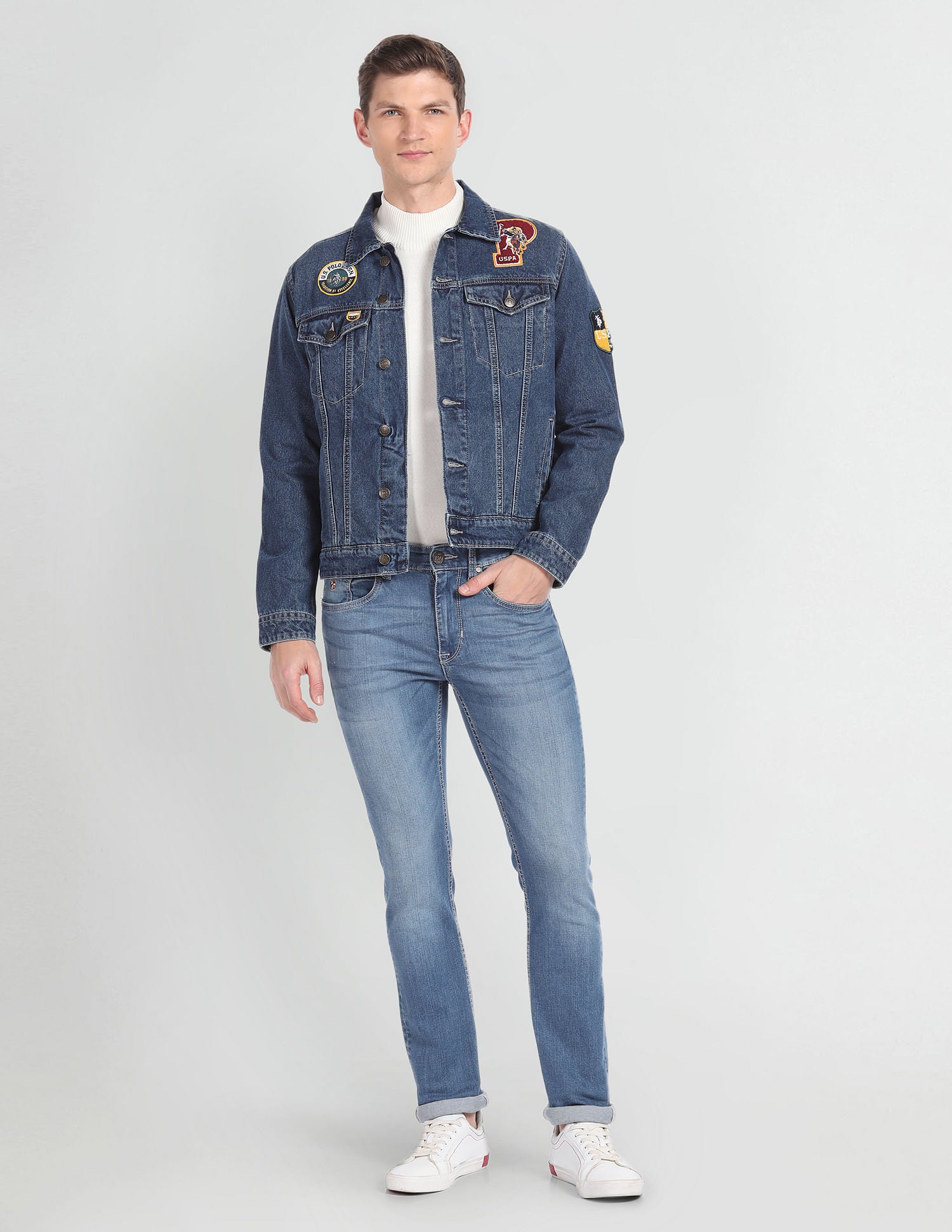 美品 80's VNTG POLO COUNTRY DENIM BD USA POLO COUNTRY RALPH LAUREN 80s 90s Old Long sleeve Denim