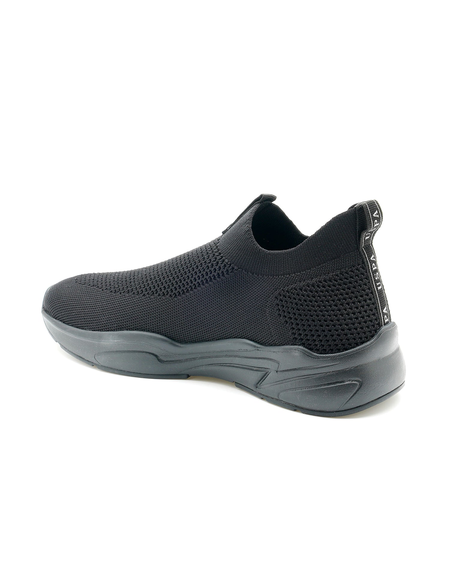 Men Duncun 5.0 Knitted Upper Walking Shoes Black - U.S. Polo Assn. India | Large