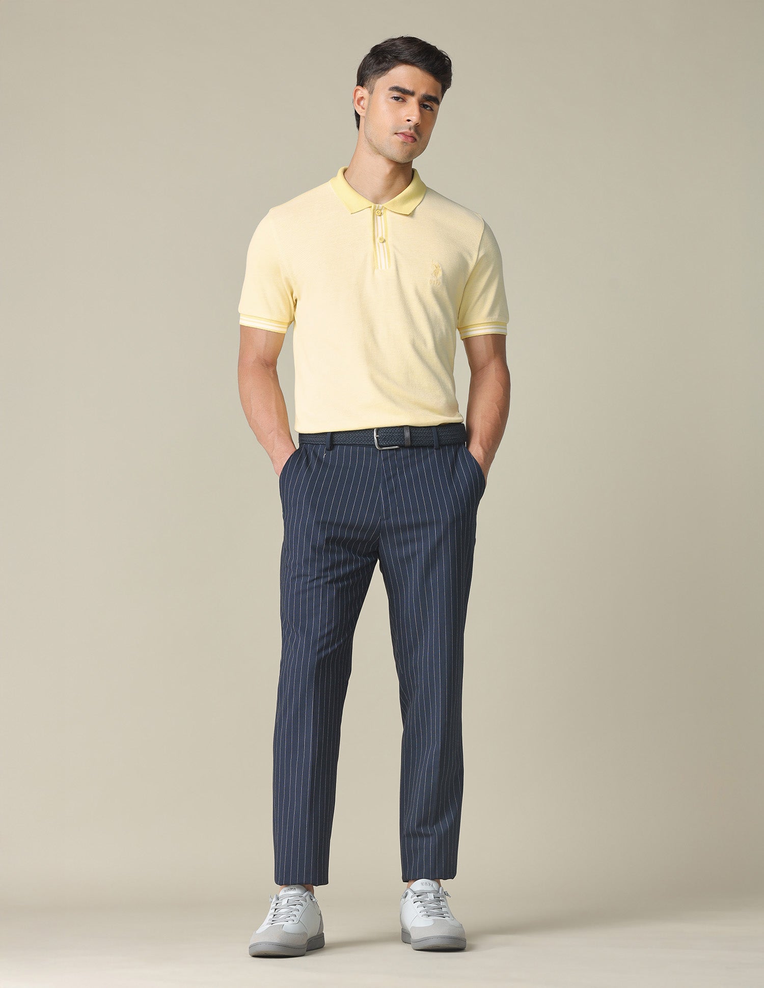 Pure Cotton Regular Fit Polo Shirt Light Yellow - U.S. POLO ASSN. | Large