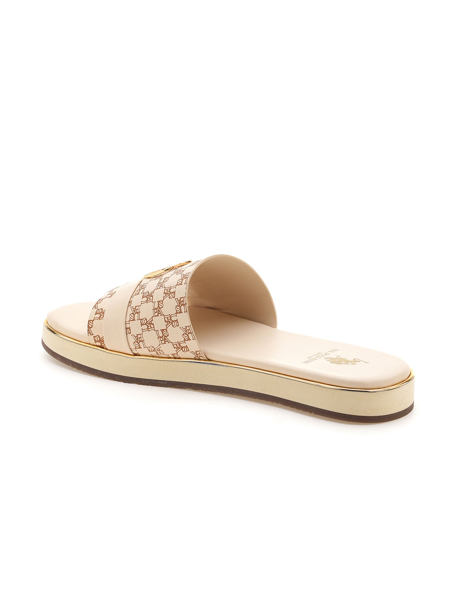 Women Amilia Flat Sandals Beige - U.S. POLO ASSN. | Large