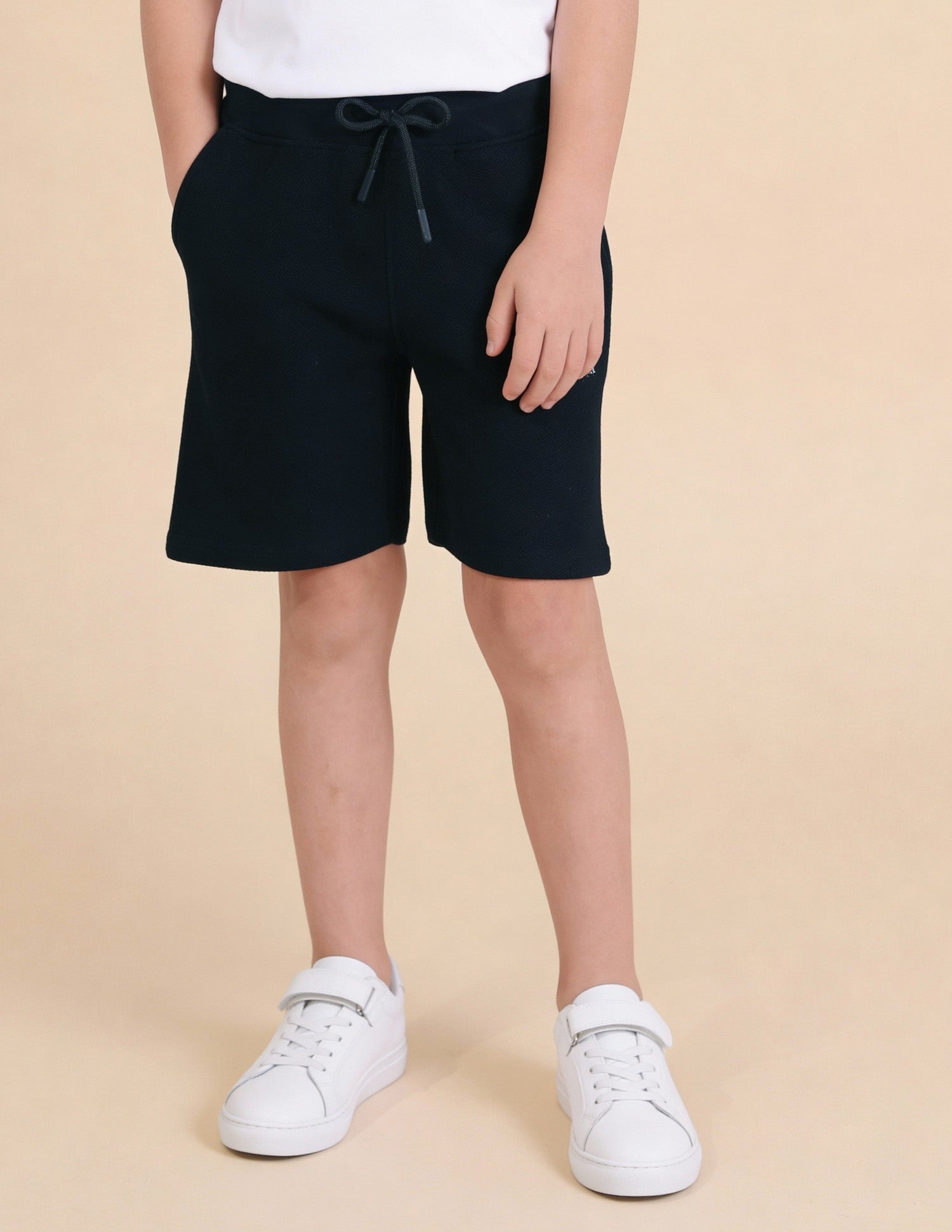 Solid Regular Fit Shorts Navy - U.S. Polo Assn. India | Large