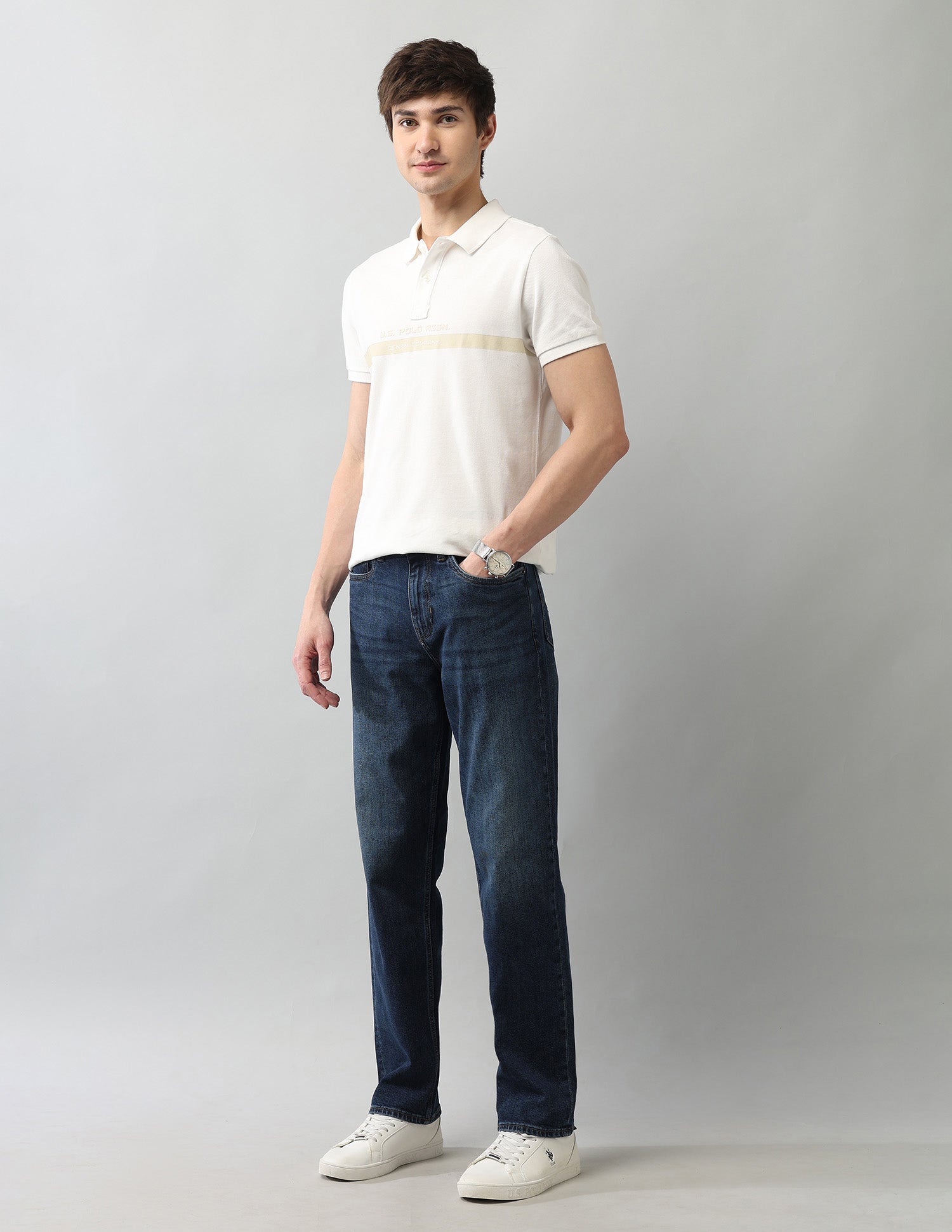 Vintage Shawn Relaxed Fit Blue Jeans Blue - U.S. Polo Assn. India | Large
