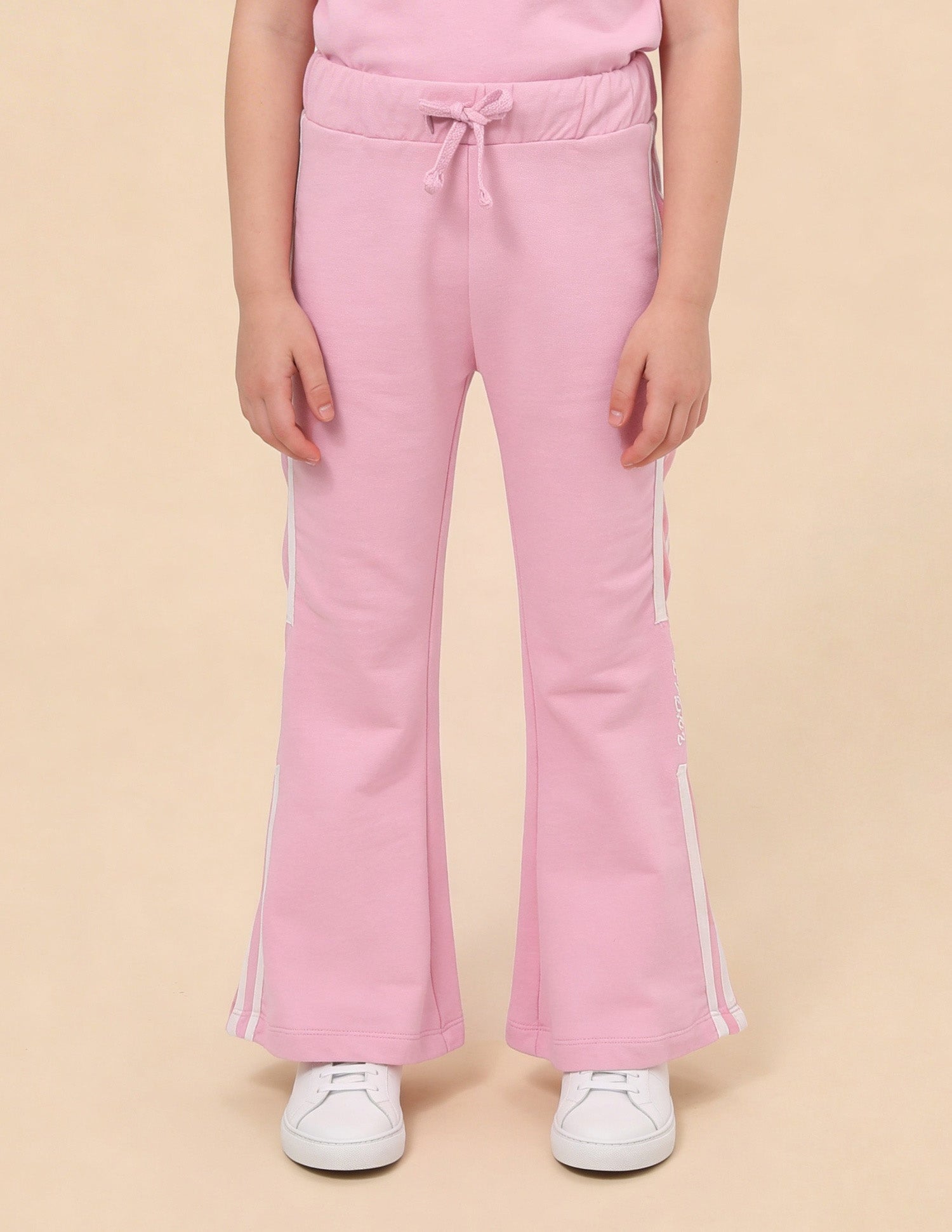 Solid Flared Fit Track Pants Pink - U.S. Polo Assn. India | Large