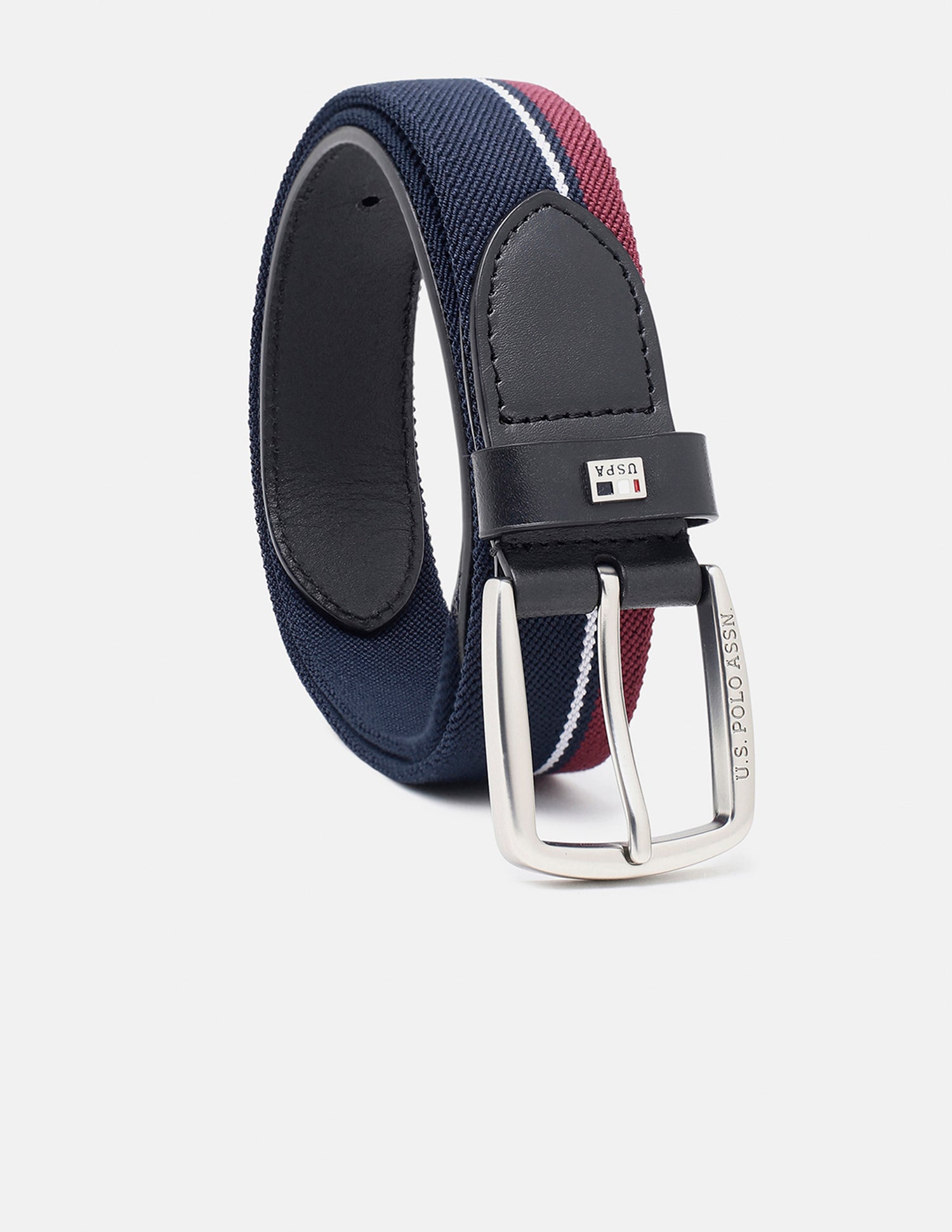 Brand Stripe Knit Imperia Belt Navy - U.S. Polo Assn. India | Large