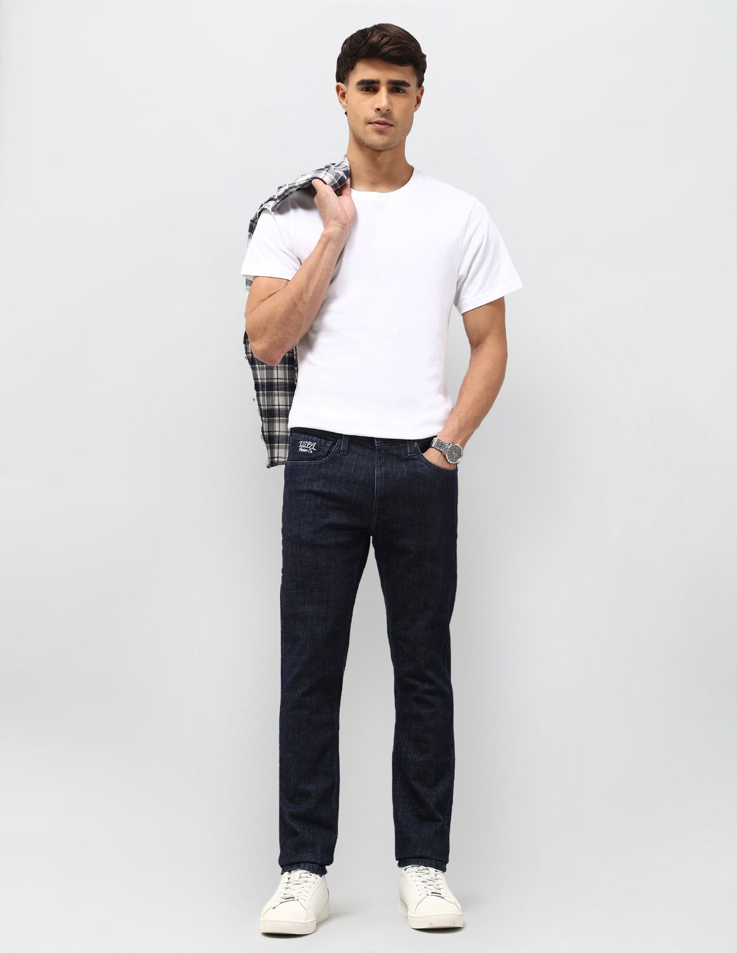 Regallo Skinny Fit Blue Jeans Indigo - U.S. Polo Assn. India | Large