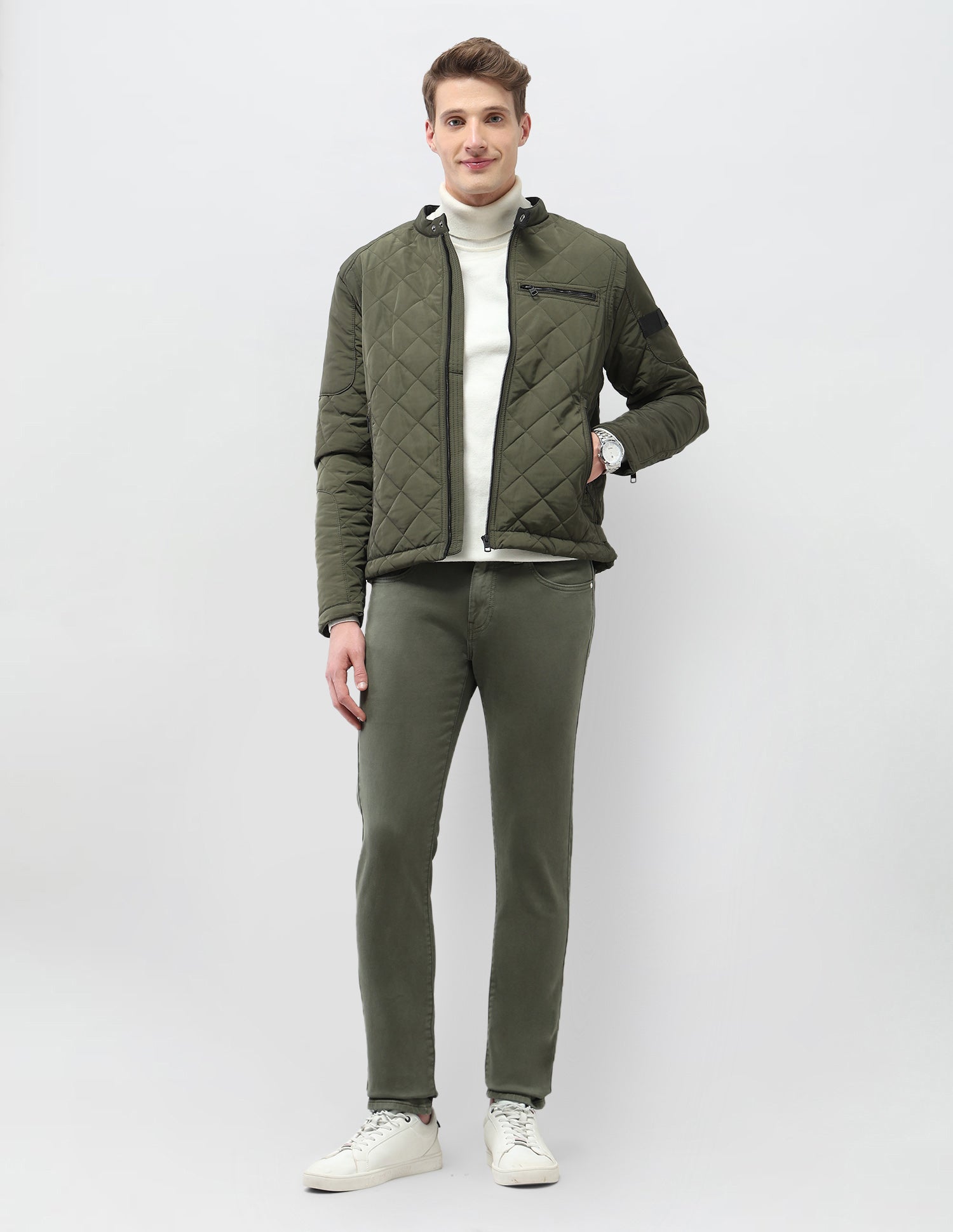 Solid Regular Fit Jacket