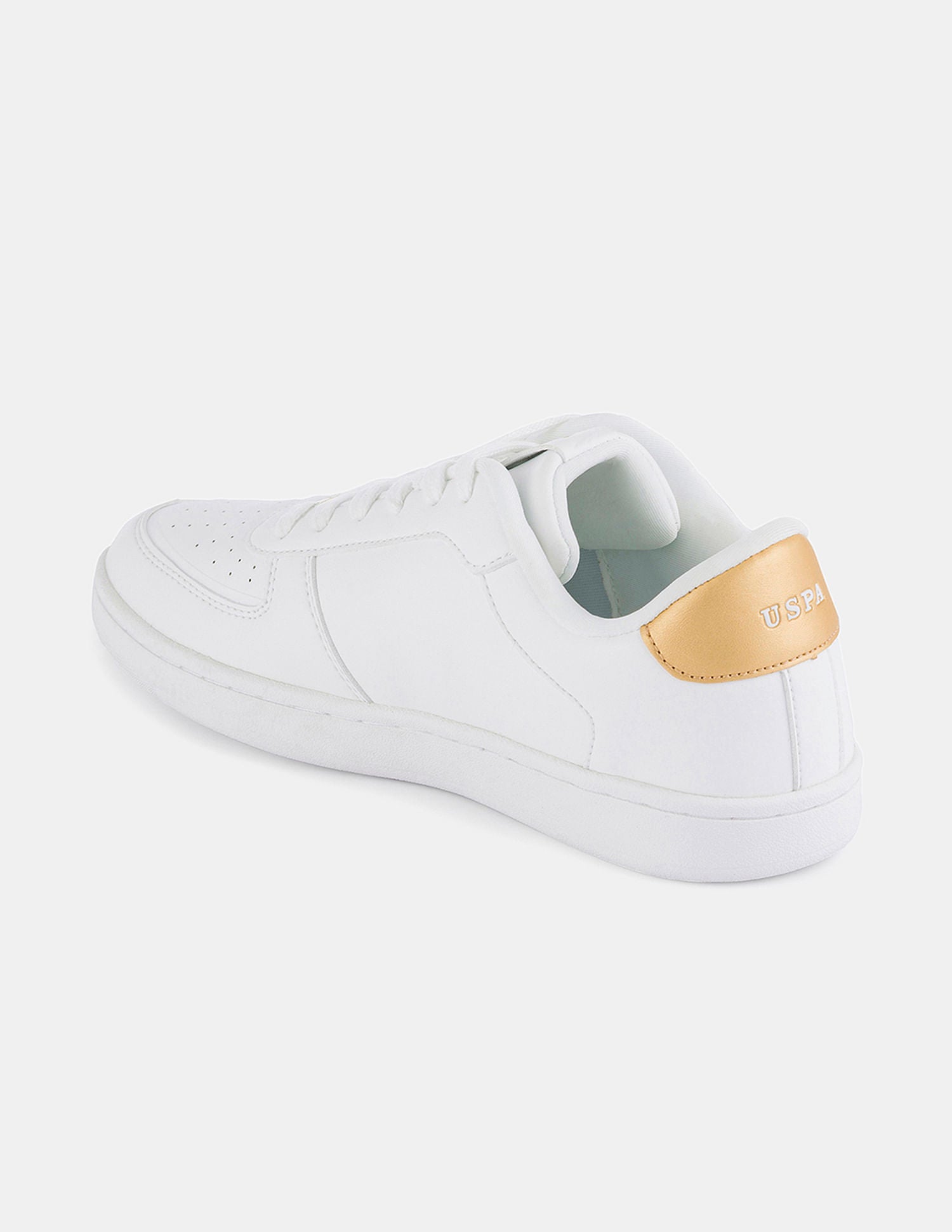 Women Round Toe Solid Nyra 2.0 Sneakers White - U.S. POLO ASSN. | Large