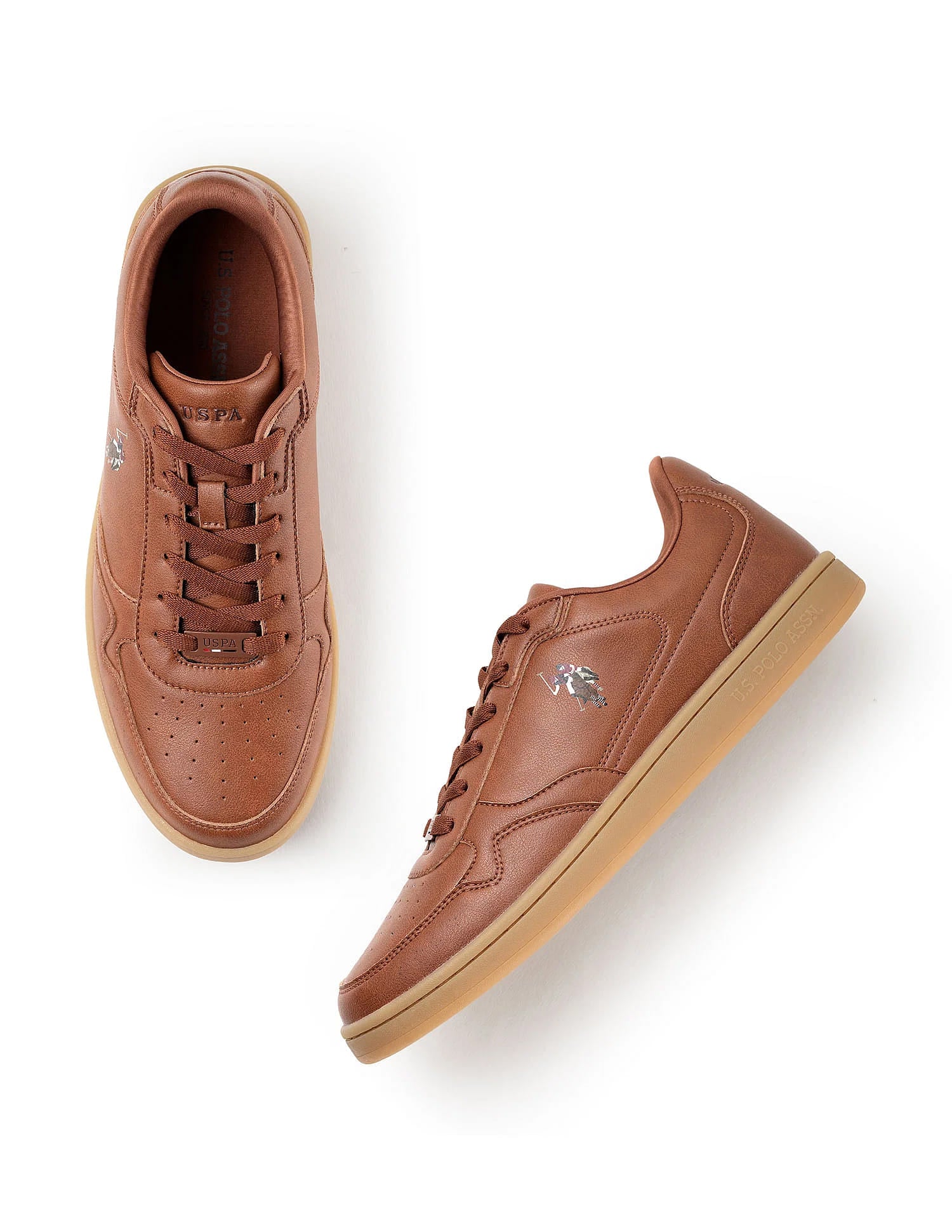 Men Haiman 2.0 Solid Sneakers Tan - U.S. Polo Assn. India | Large
