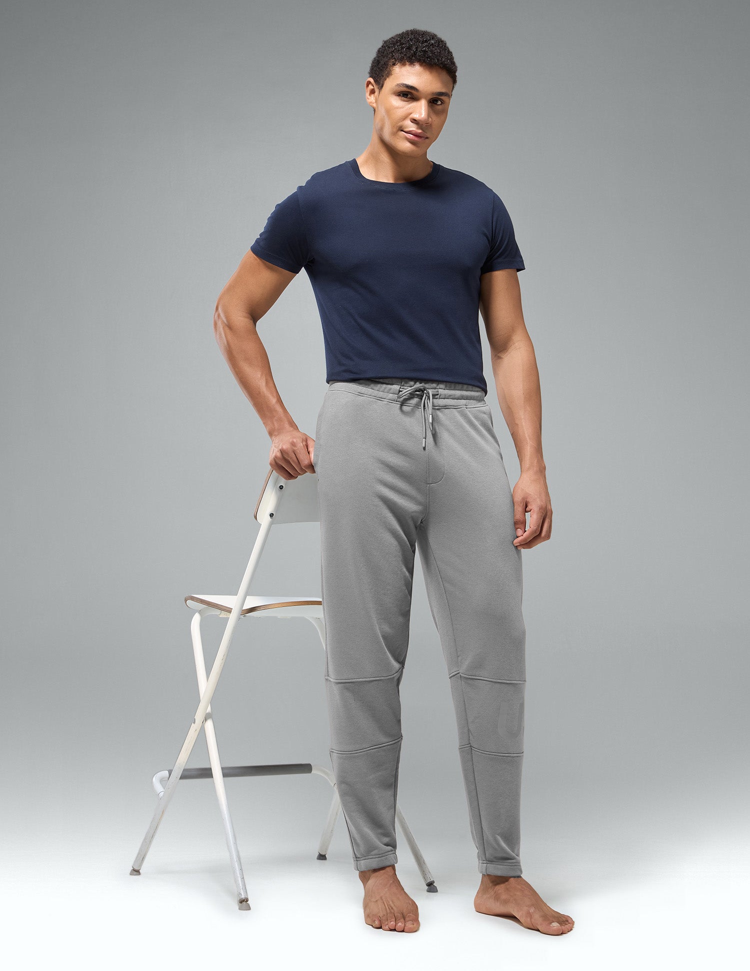 Cotton Rich Loopknit OJ012 Joggers Steeplegrey - U.S. Polo Assn. India | Large