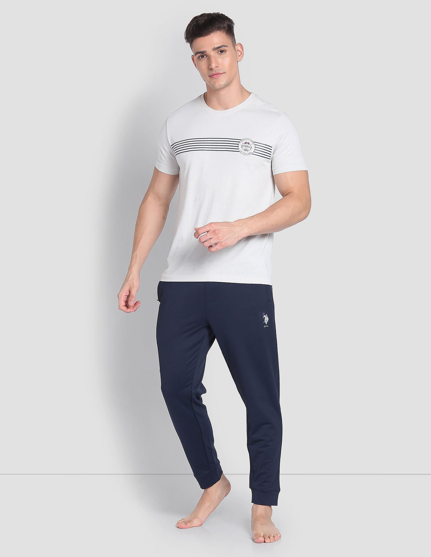 High Stretch AJ001 Active Joggers - Pack Of 1 Navy - U.S. POLO ASSN. | Large