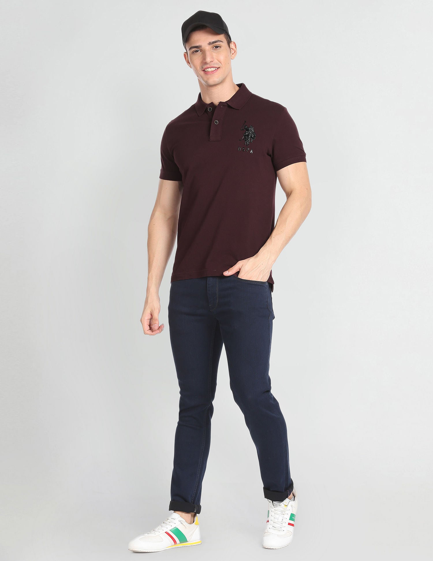 Solid Cotton Polo Shirt – U.S. Polo Assn. India