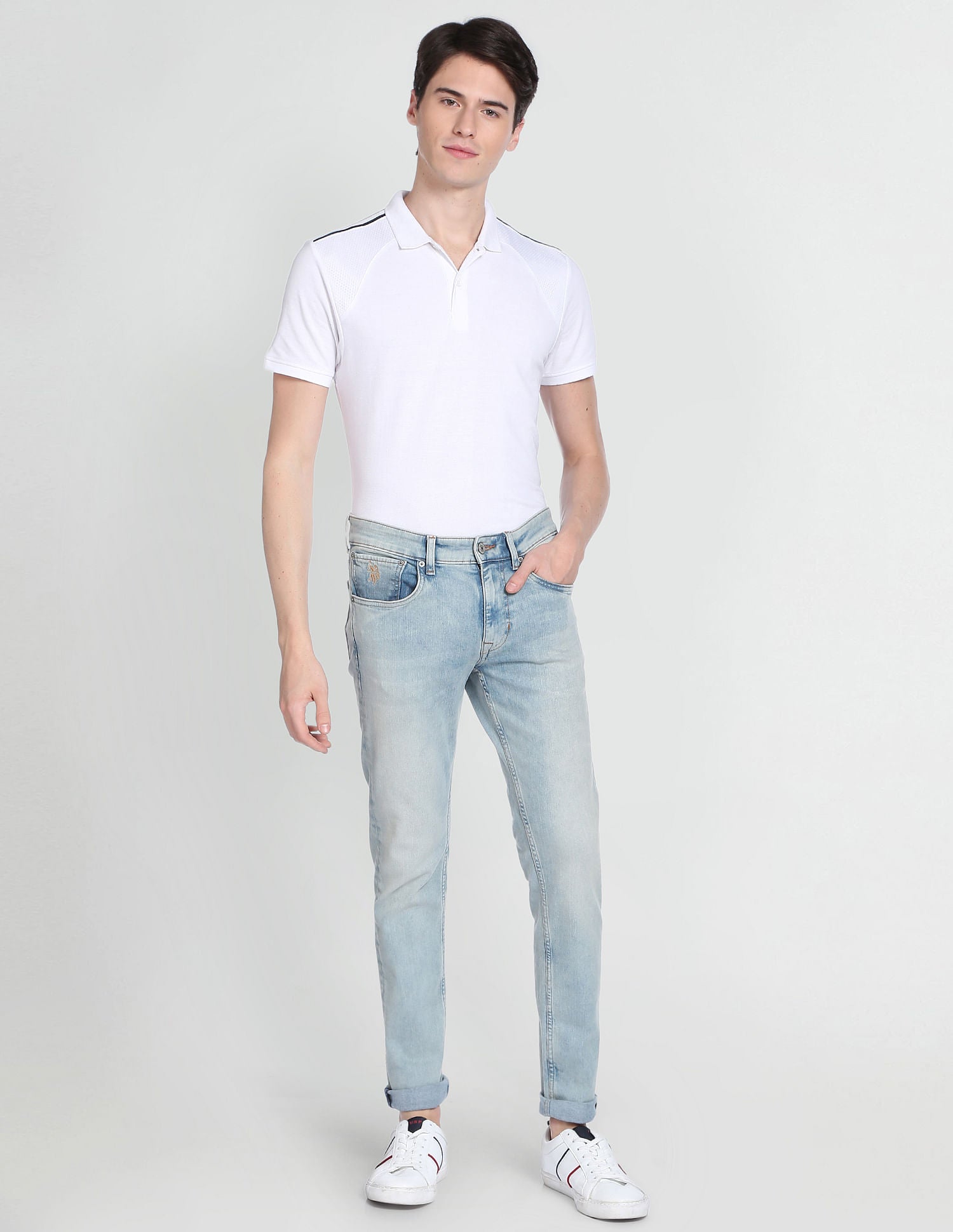 Regallo Skinny Authentic Jeans Light Blue - U.S. Polo Assn. India | Large