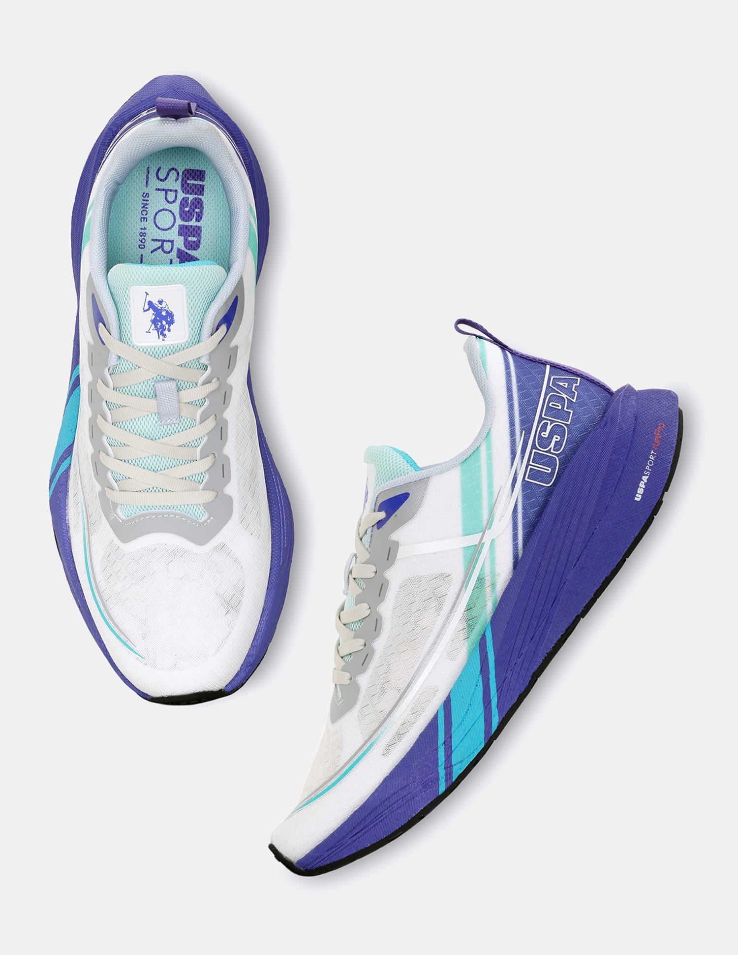 Men Erwin USPA Sport Runpro Running Shoes Blue - U.S. Polo Assn. India | Large