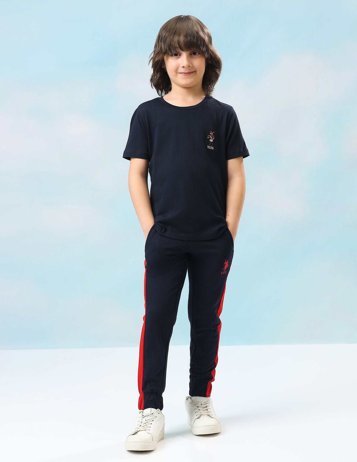 Solid Regular Fit T-Shirt Navy - U.S. Polo Assn. India | Large