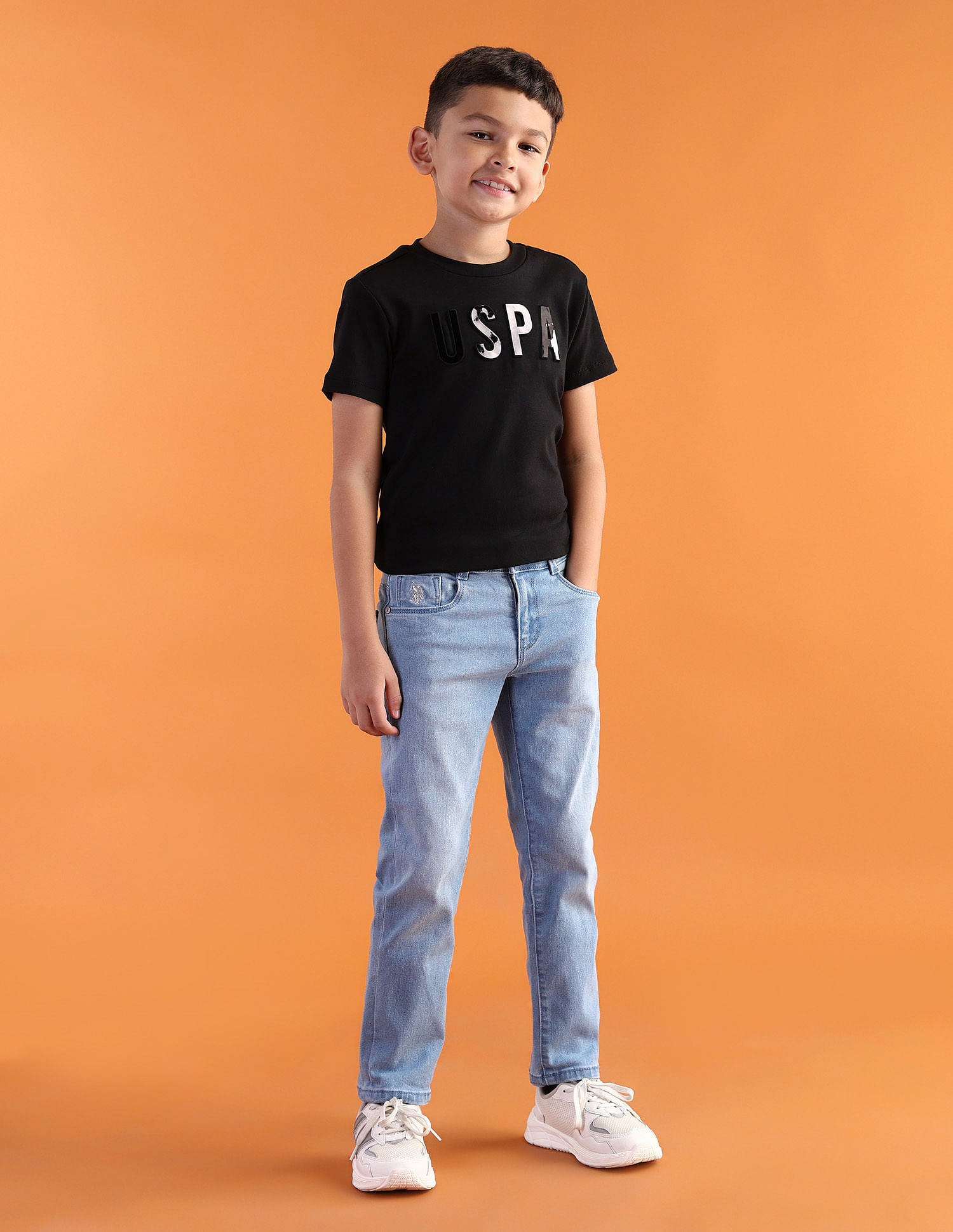 Slim fit Solid Jeans Light Blue - U.S. POLO ASSN. | Large