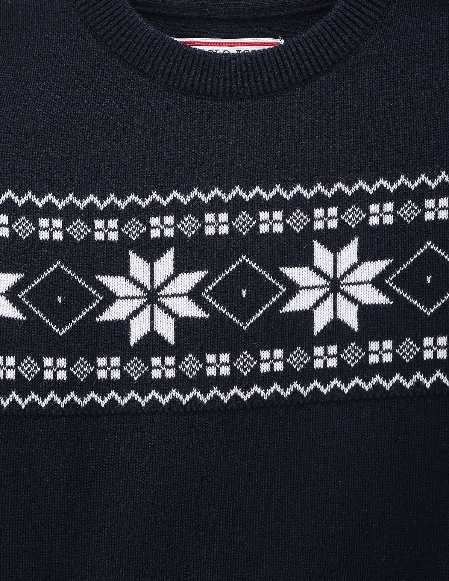 Boys Patterned Knit Sweater Navy - U.S. POLO ASSN. | Large