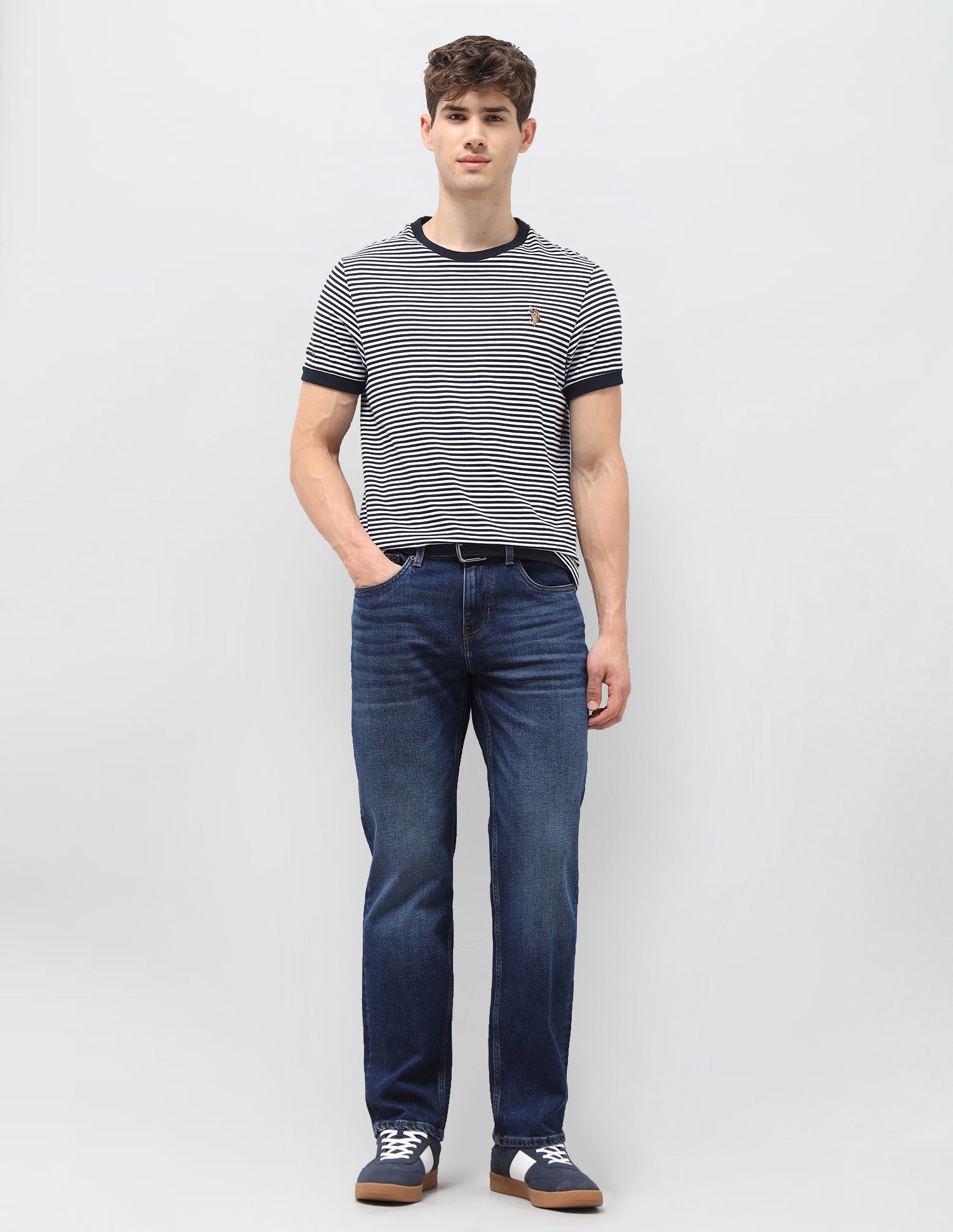 Shawn Relaxed Fit Blue Jeans Dark Blue - U.S. Polo Assn. India | Large