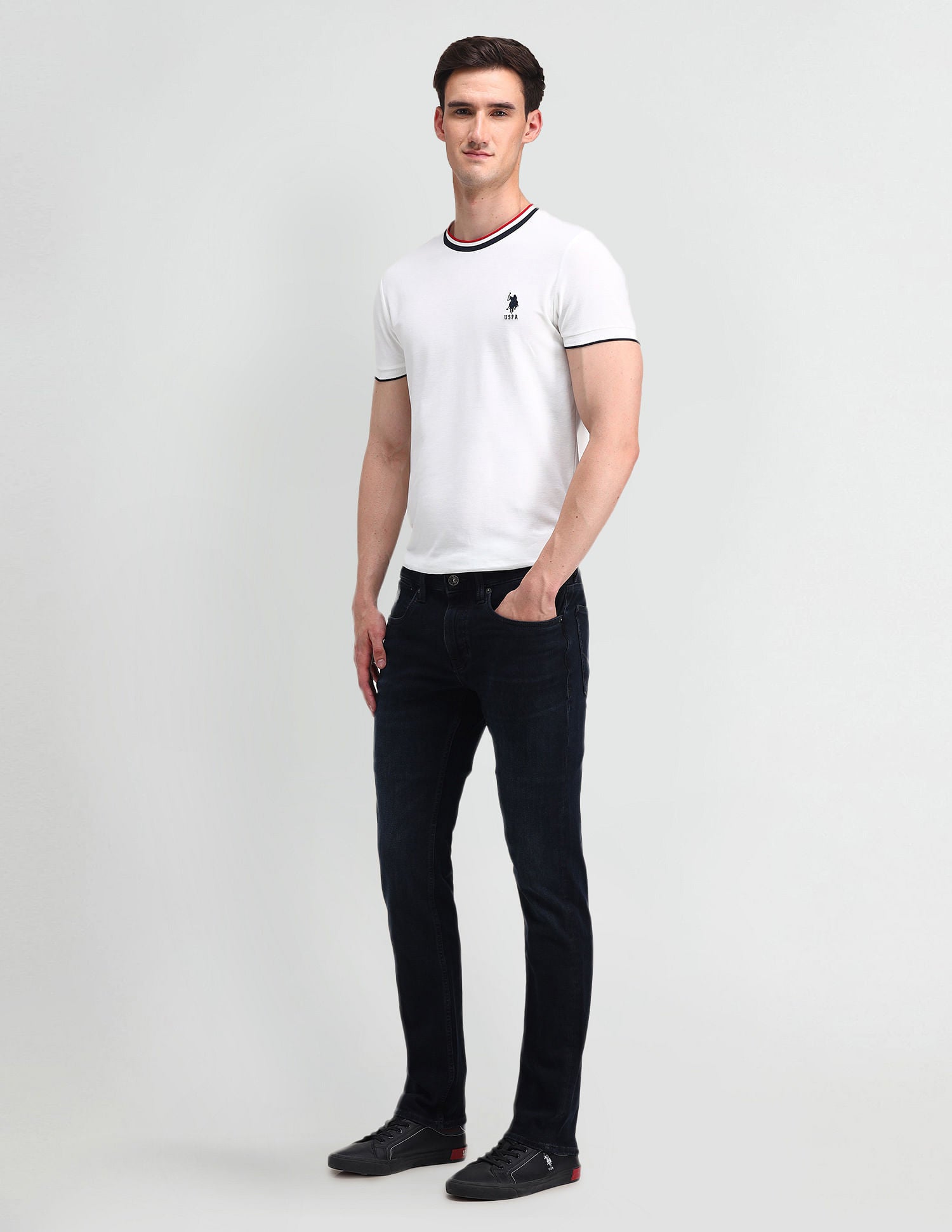 Regallo Skinny Fit Blue Jeans Blue - U.S. Polo Assn. India | Large