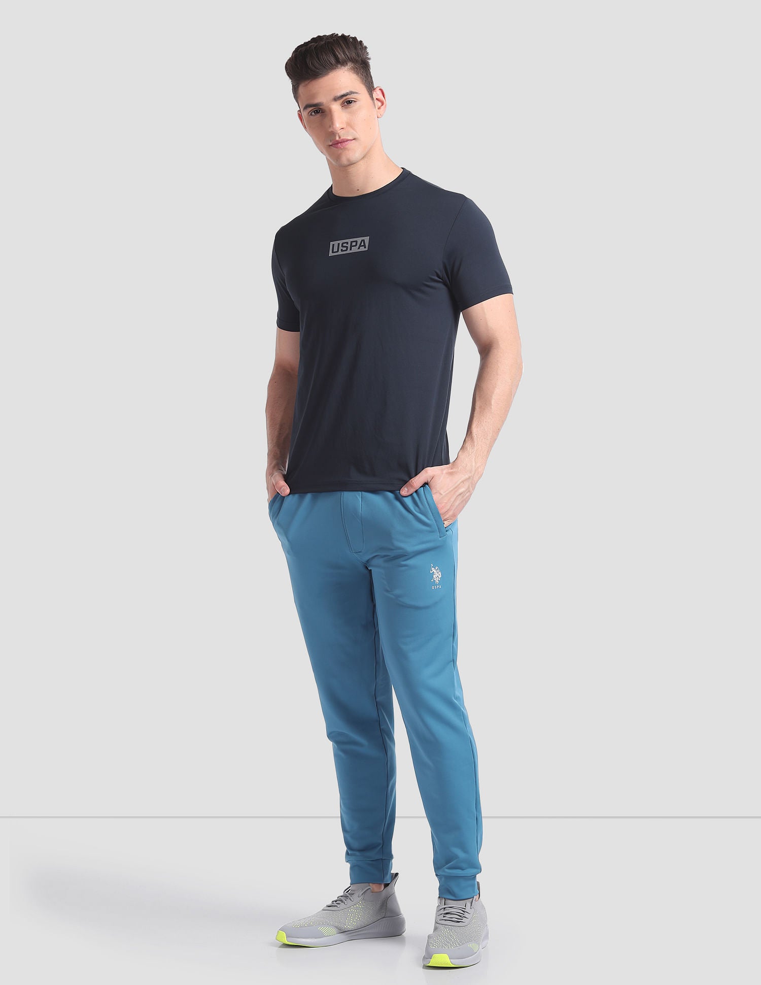 Solid AE002 Lounge T-Shirt - Pack Of 1 Navy - U.S. POLO ASSN. | Large