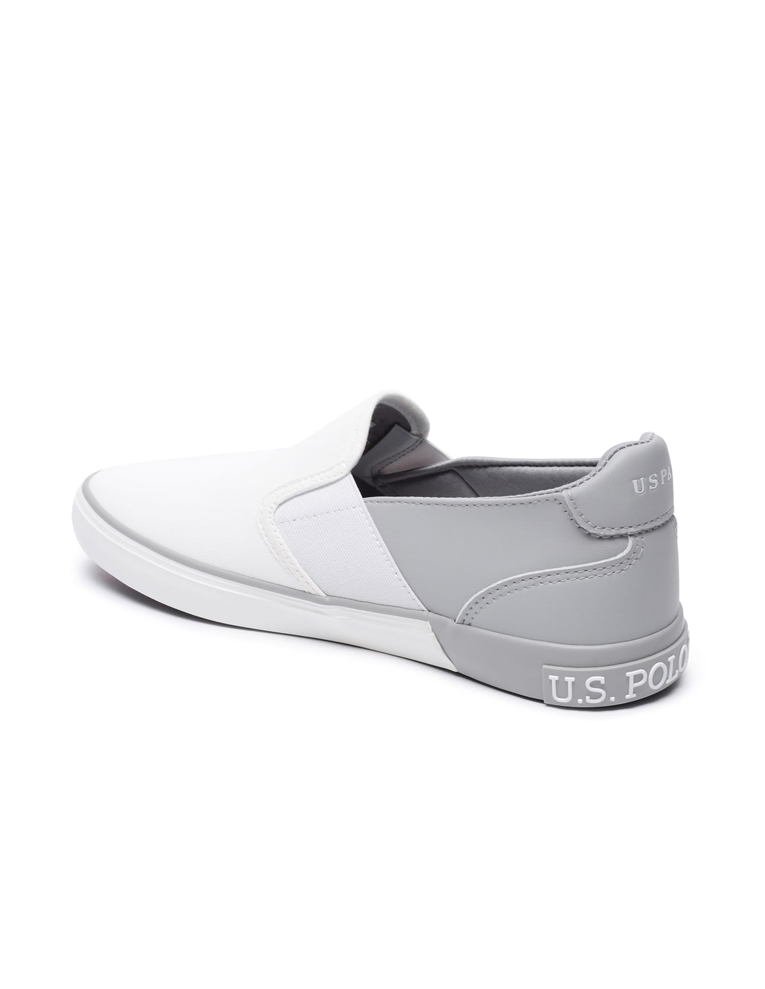 Men Lanap 3.0 Colourblocked Slip-on Shoes Off White - U.S. Polo Assn. India | Large
