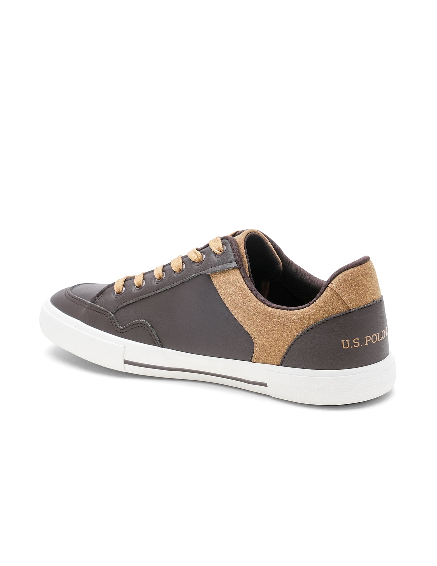 Men PU Hampton Sneakers Brown - U.S. Polo Assn. India | Large