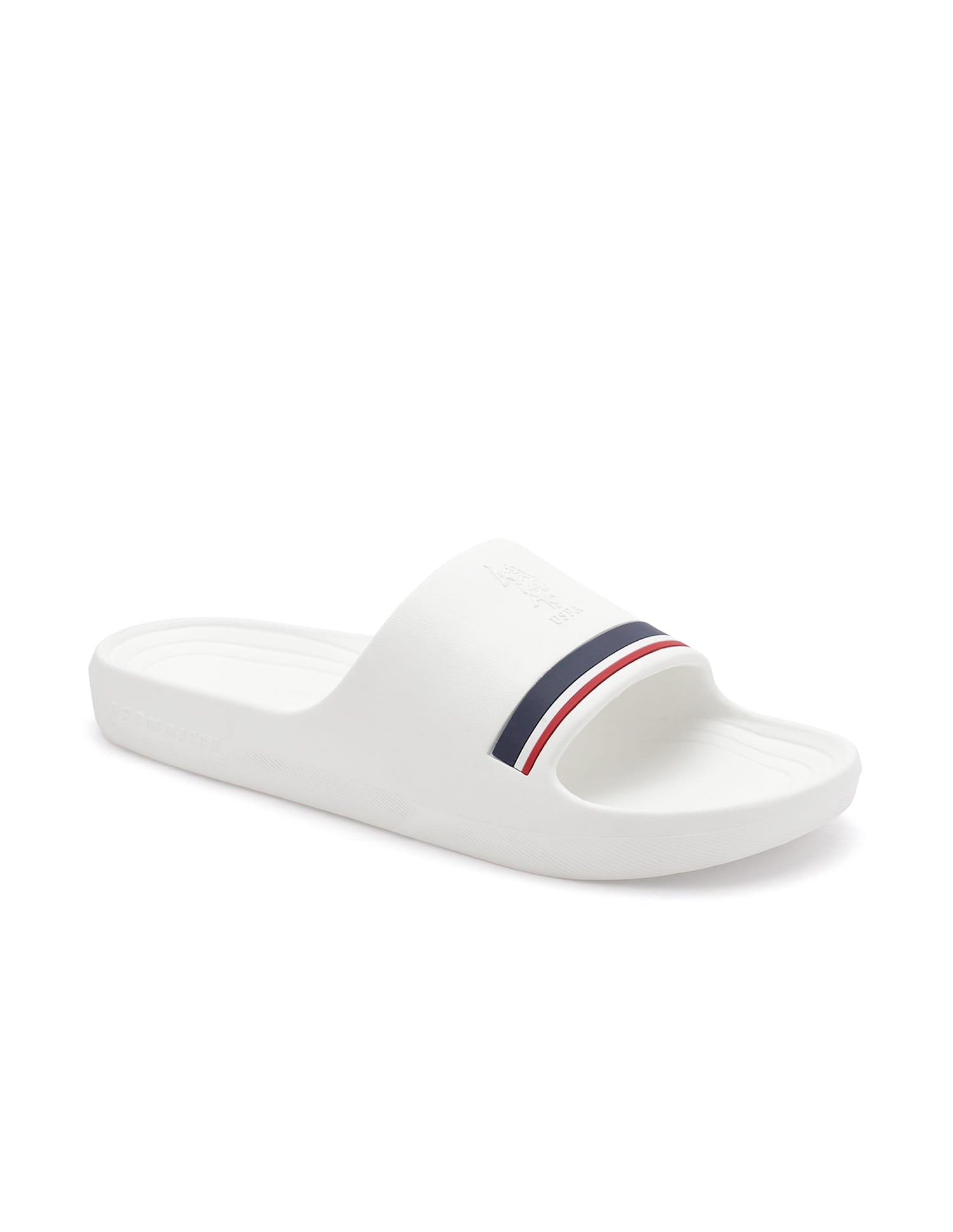 Men Easton 2.0 White Foam Walk Sliders White - U.S. Polo Assn. India | Large