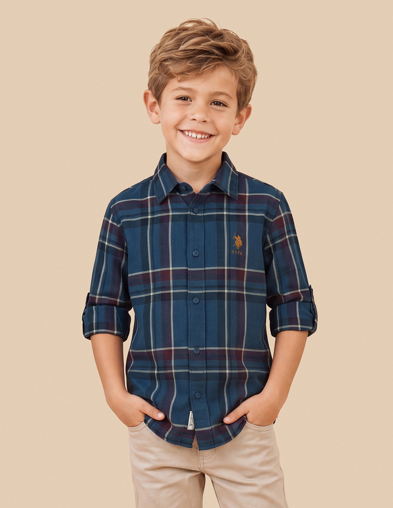 Plaid Checked Oxford Shirt Teal - U.S. Polo Assn. India | Large