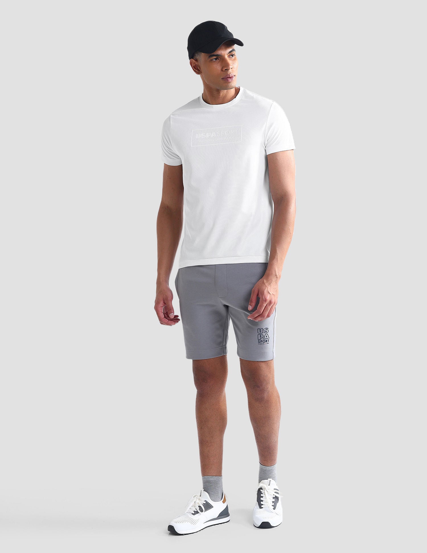 Crew Neck Brand Print T-Shirt White - U.S. POLO ASSN. | Large