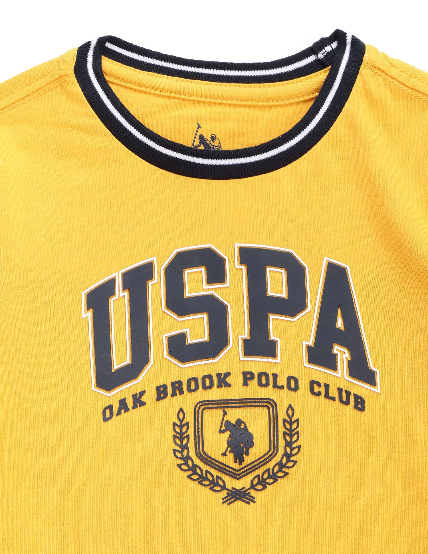 Boys Graphic Print T-Shirt Dark Yellow - U.S. POLO ASSN. | Large