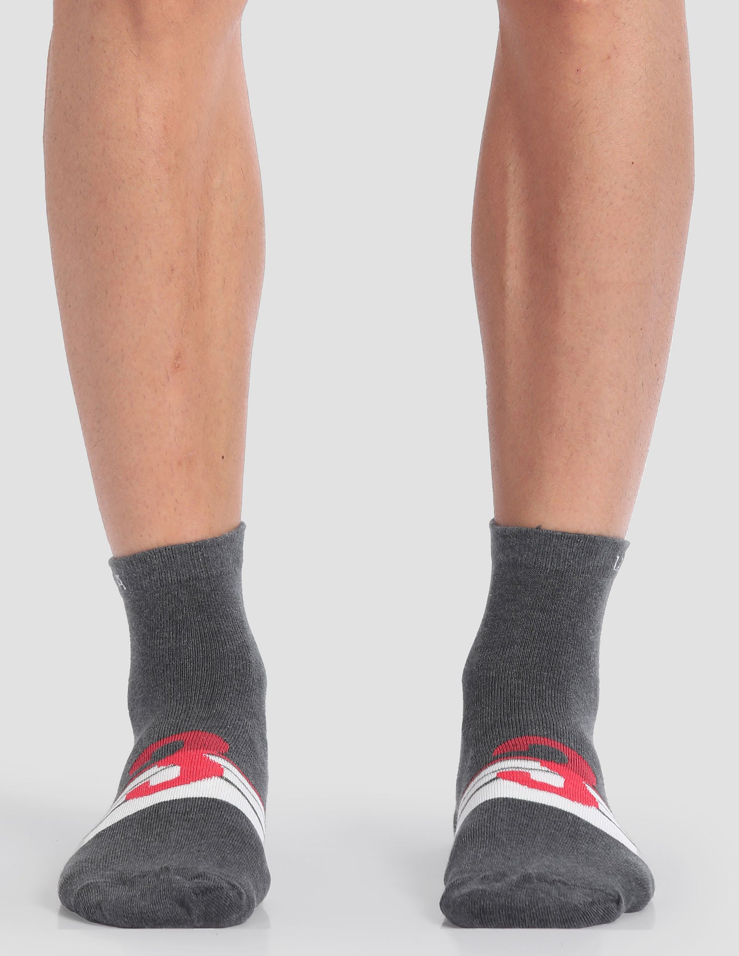 Ankle Length Stretch I646 Socks - Pack Of 3 Navy, Black and Grey - U.S. POLO ASSN. | Large