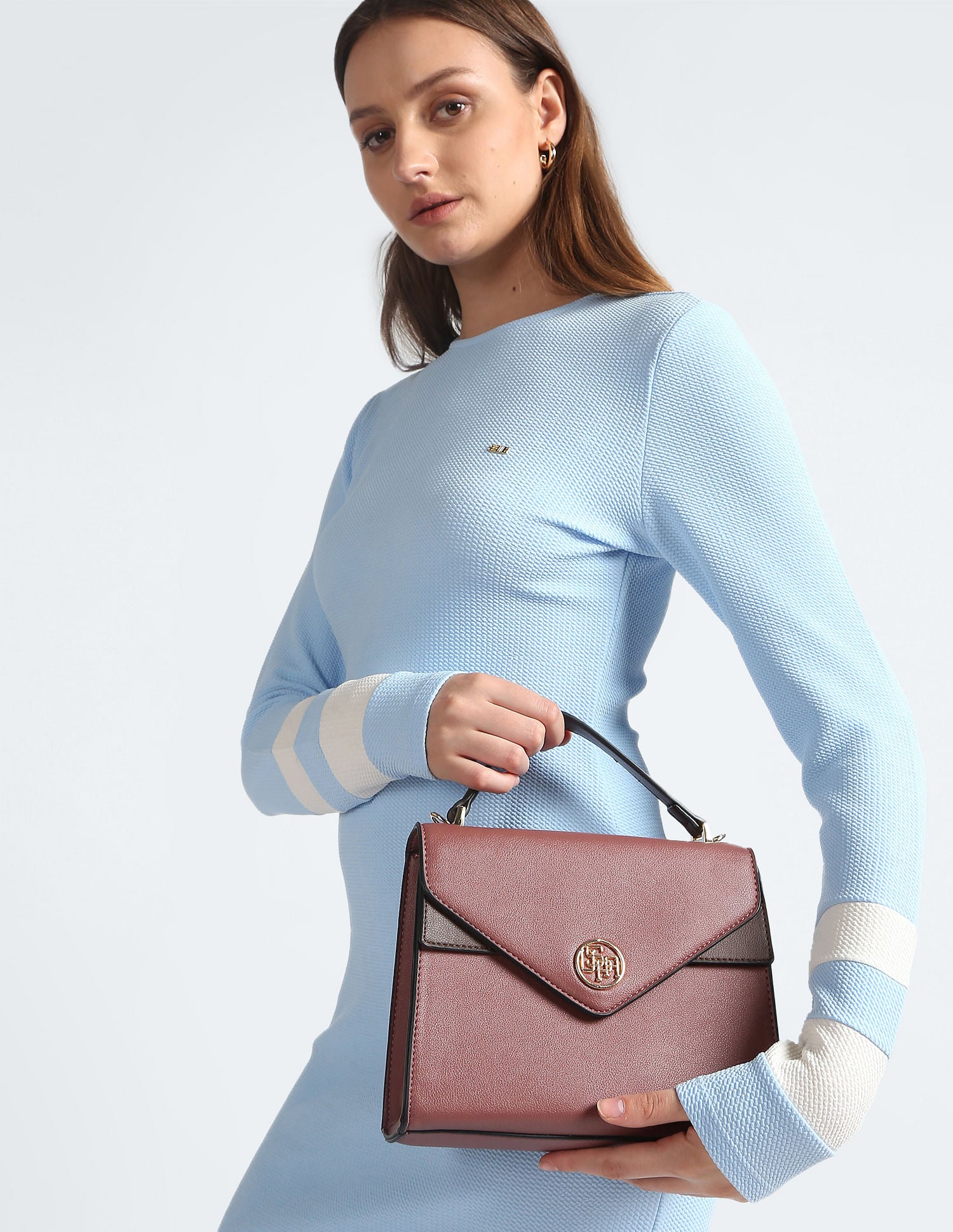 Colour Block Monogram Sling Bag Mauve - U.S. POLO ASSN. | Large