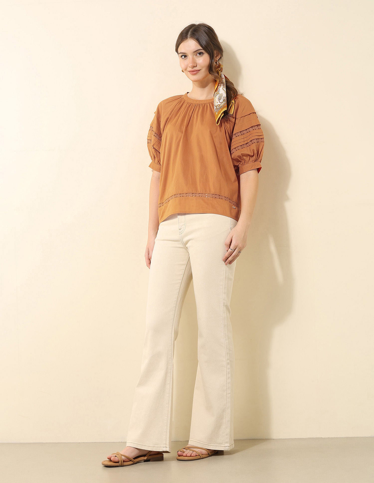 Lace Solid Top Rust - U.S. POLO ASSN. | Large