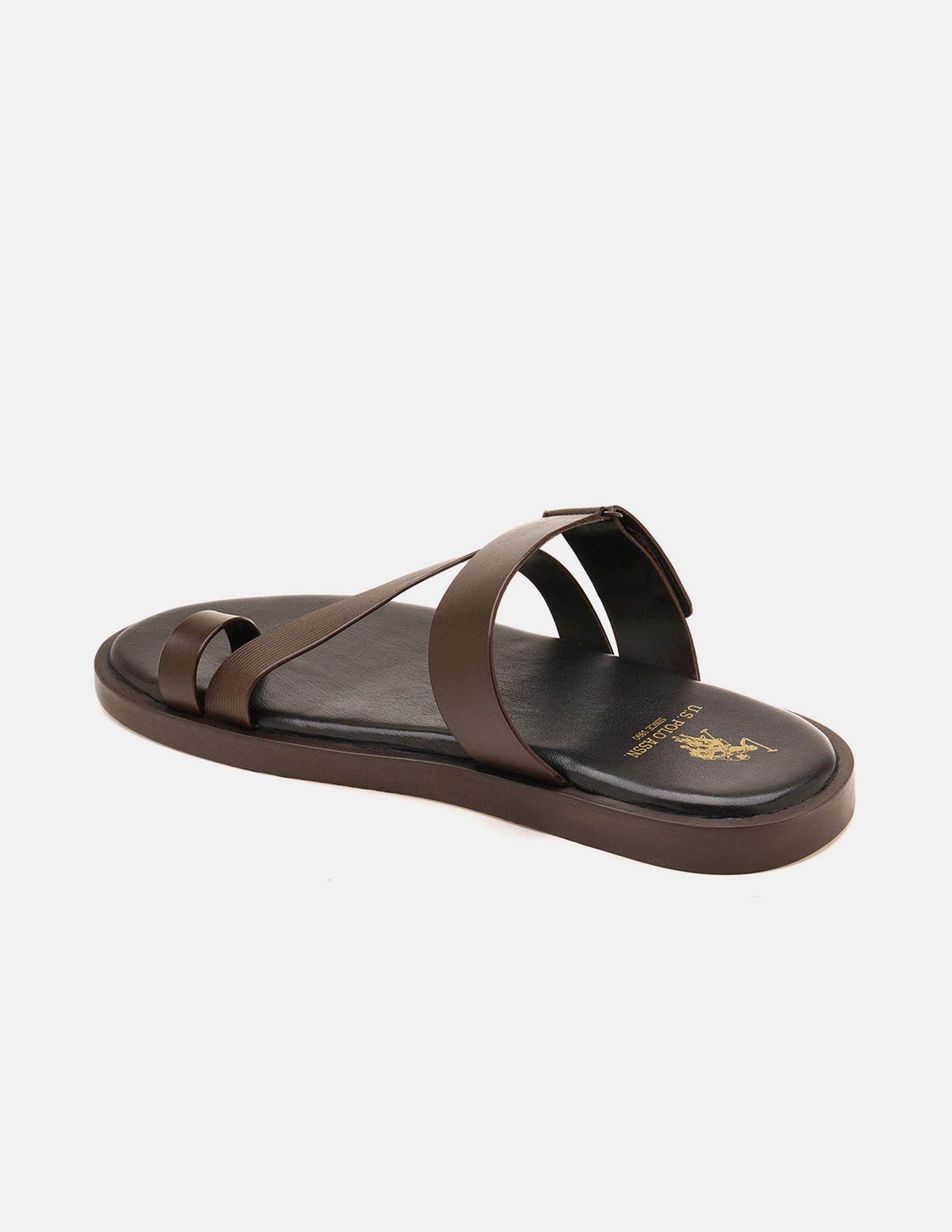 Men Buckle Strap Javi Sandals Brown - U.S. Polo Assn. India | Large