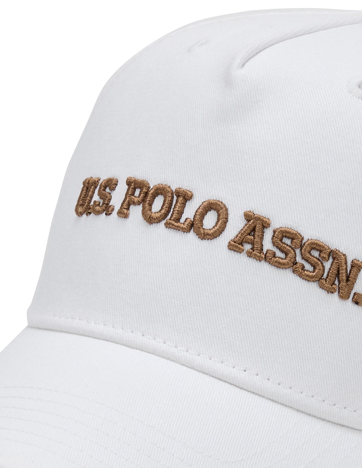 Brand Embroidered Twill Cap White - U.S. POLO ASSN. | Large