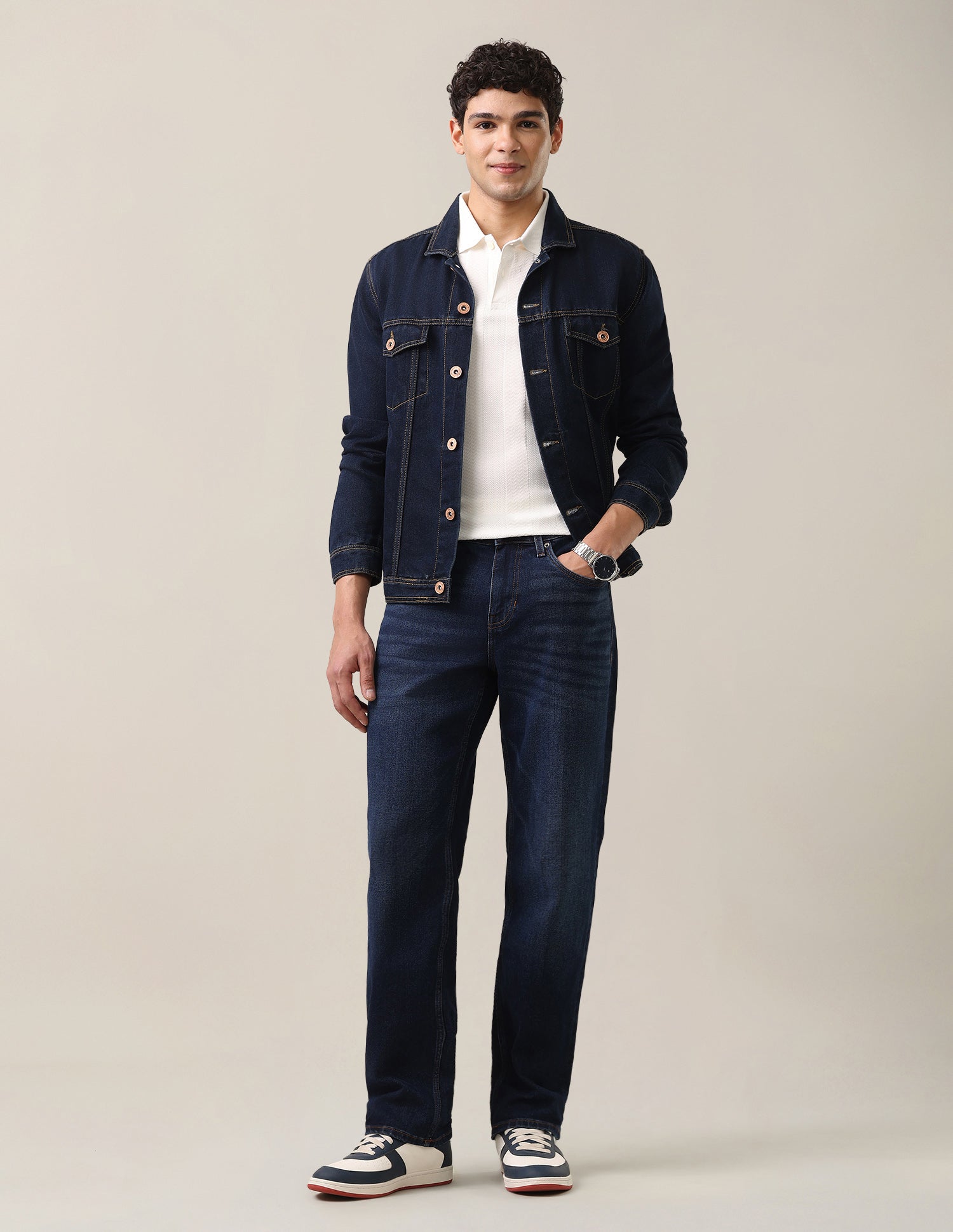 Shawn Relaxed Fit Blue Jeans Dark Blue - U.S. Polo Assn. India | Large