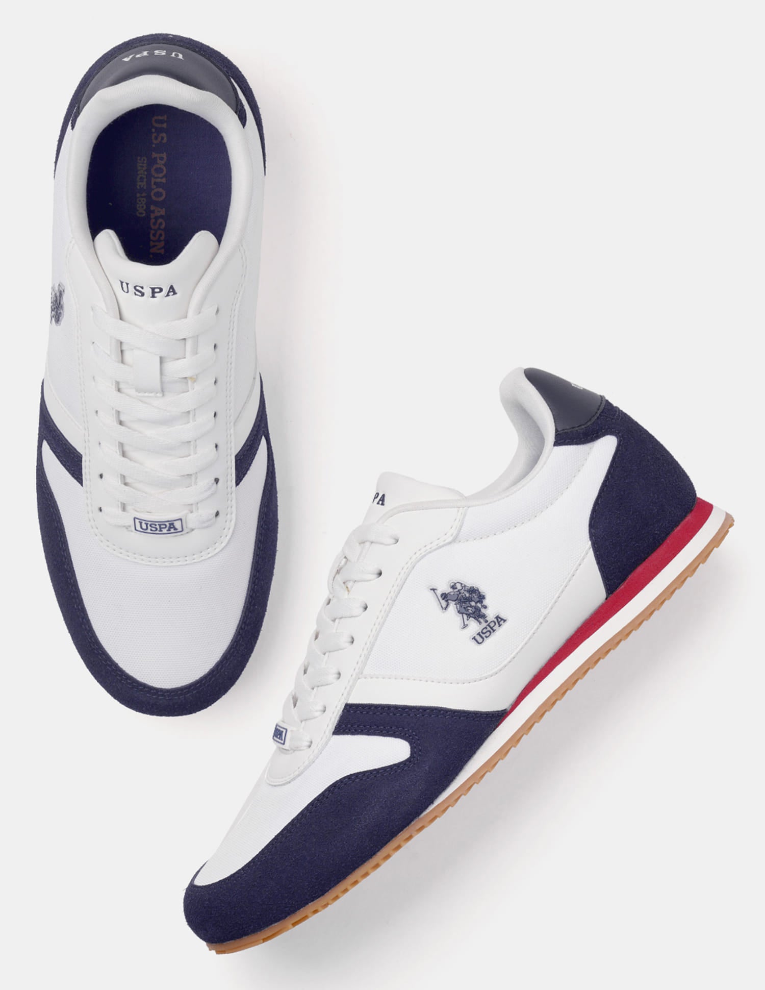 Clemt 4.0 Colour Blocked Sneakers Navy - U.S. Polo Assn. India | Large