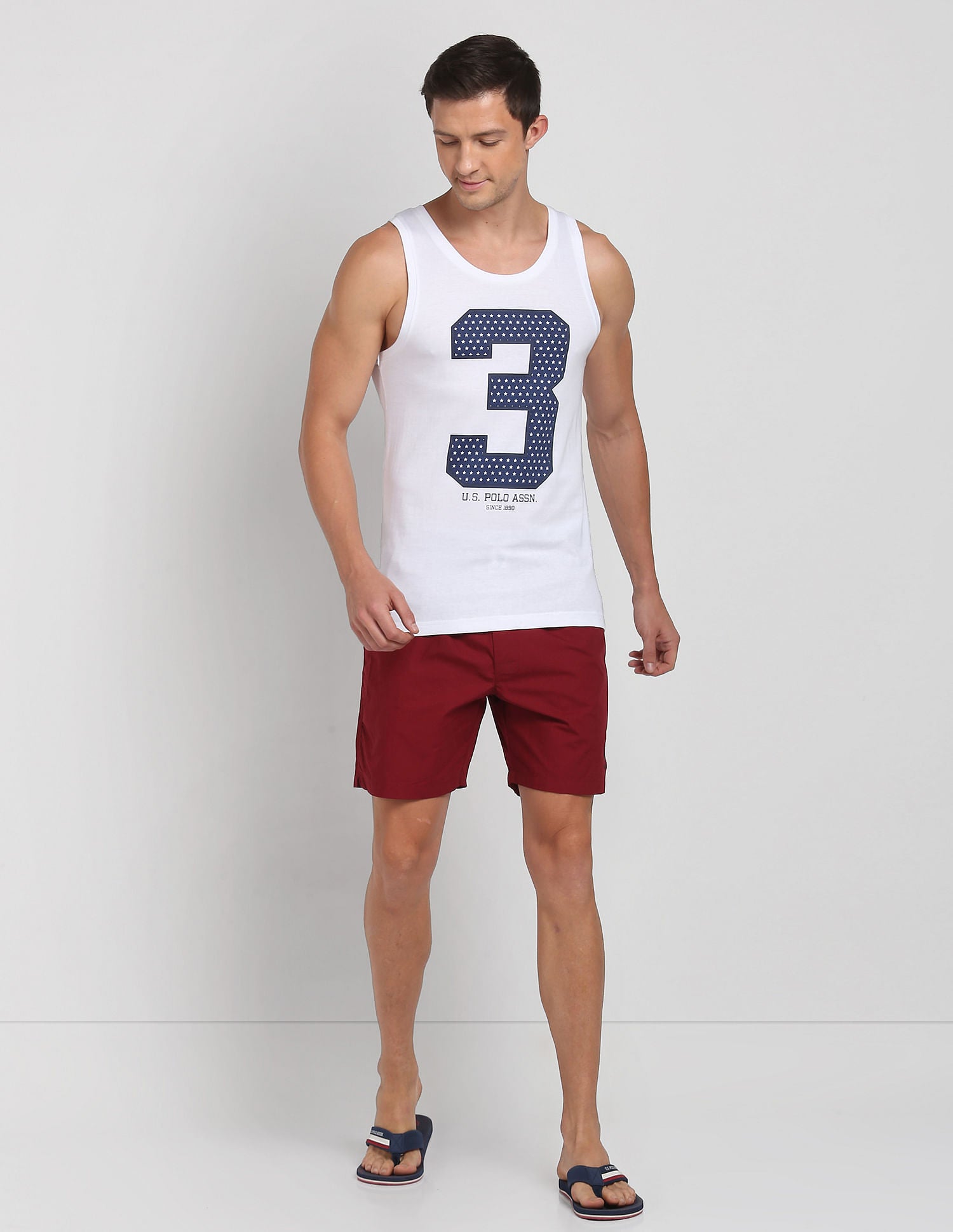 Cotton Comfort Fit I617 Vest - Pack Of 1 White - U.S. POLO ASSN. | Large