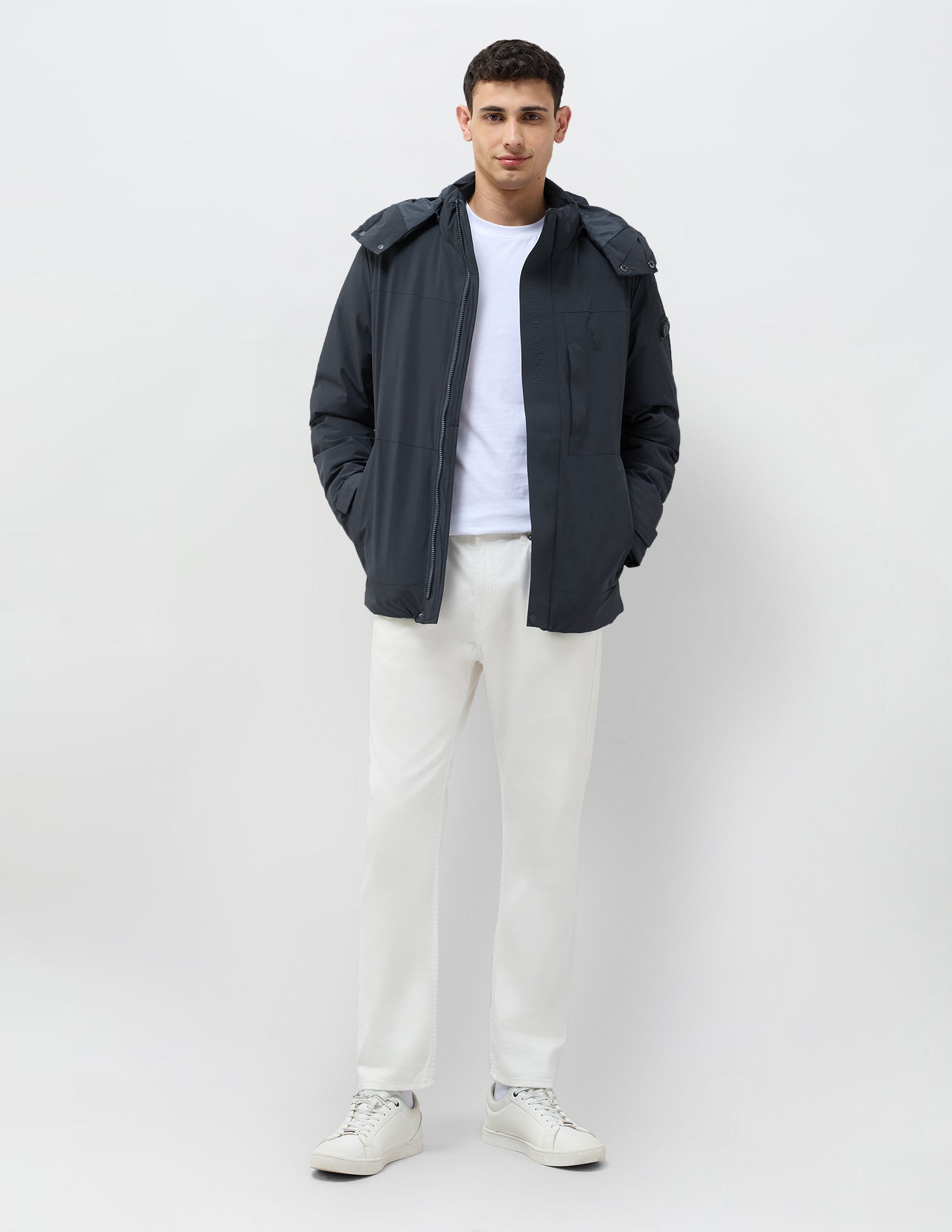 Regular Fit Solid Jacket Navy - U.S. POLO ASSN. | Large