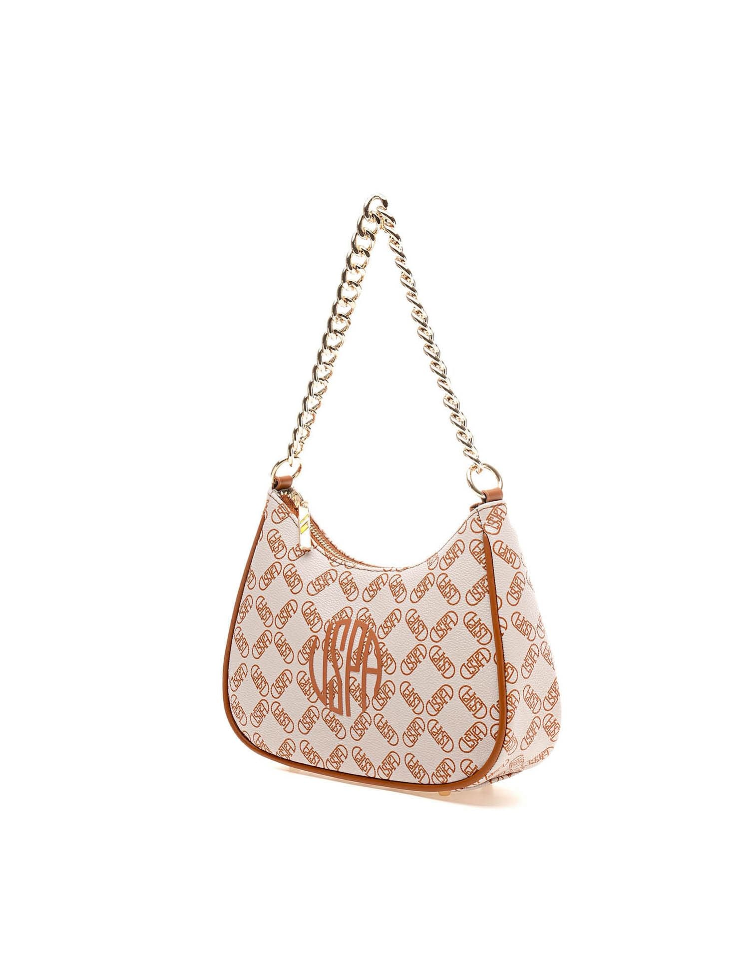 Cathay Monogram Shoulder Bag Off White - U.S. POLO ASSN. | Large