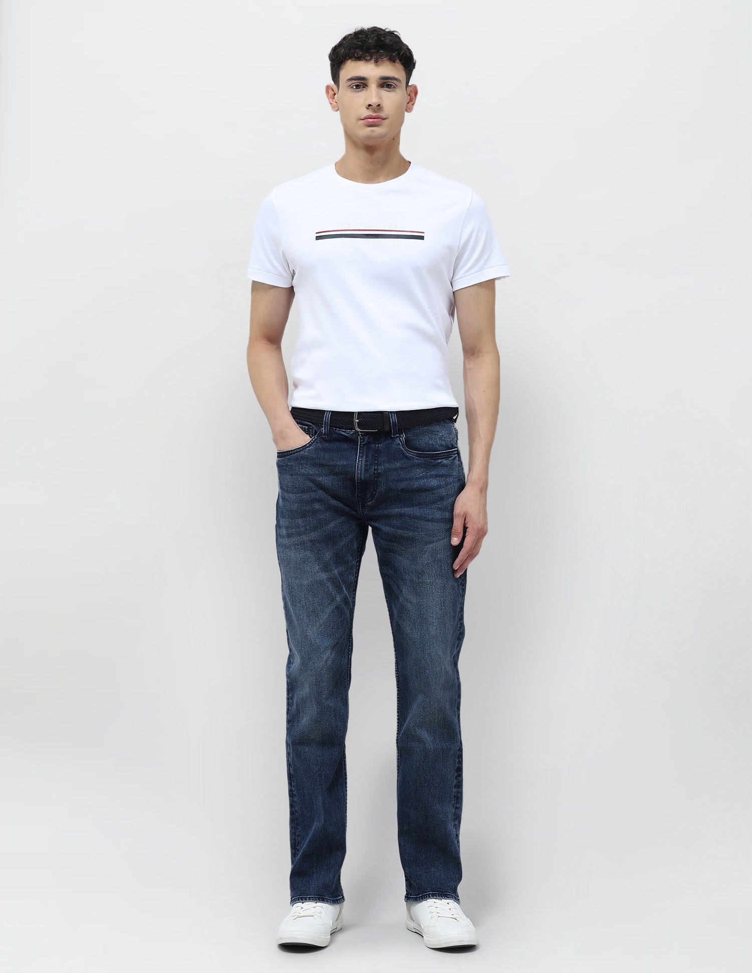 Harold Slim Straight Fit Blue Jeans Indigo - U.S. POLO ASSN. | Large